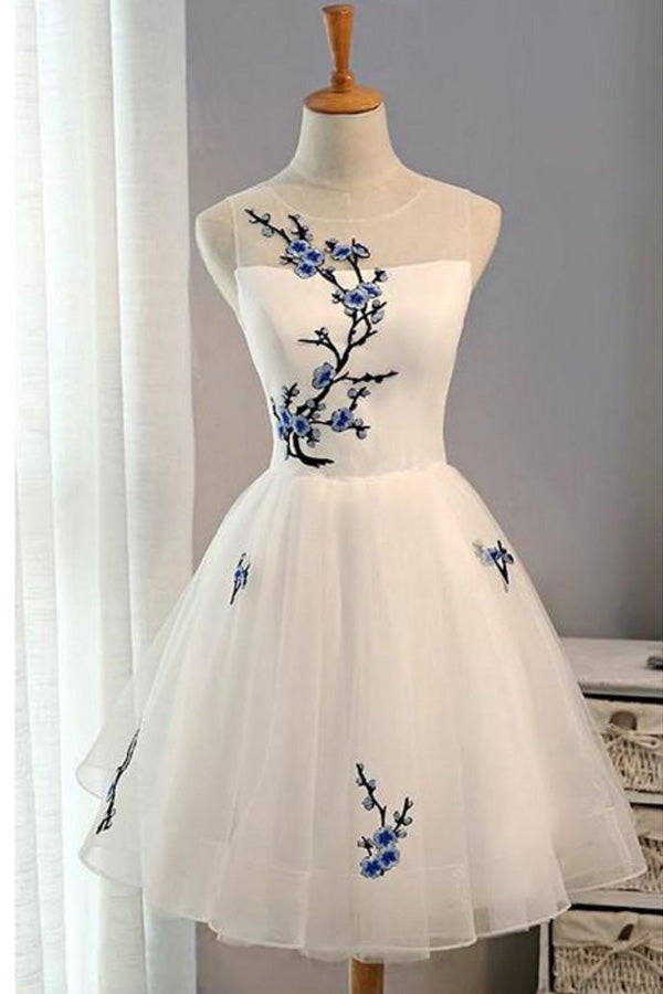 white short prom dresses uk White Short/Mini Prom Dresses