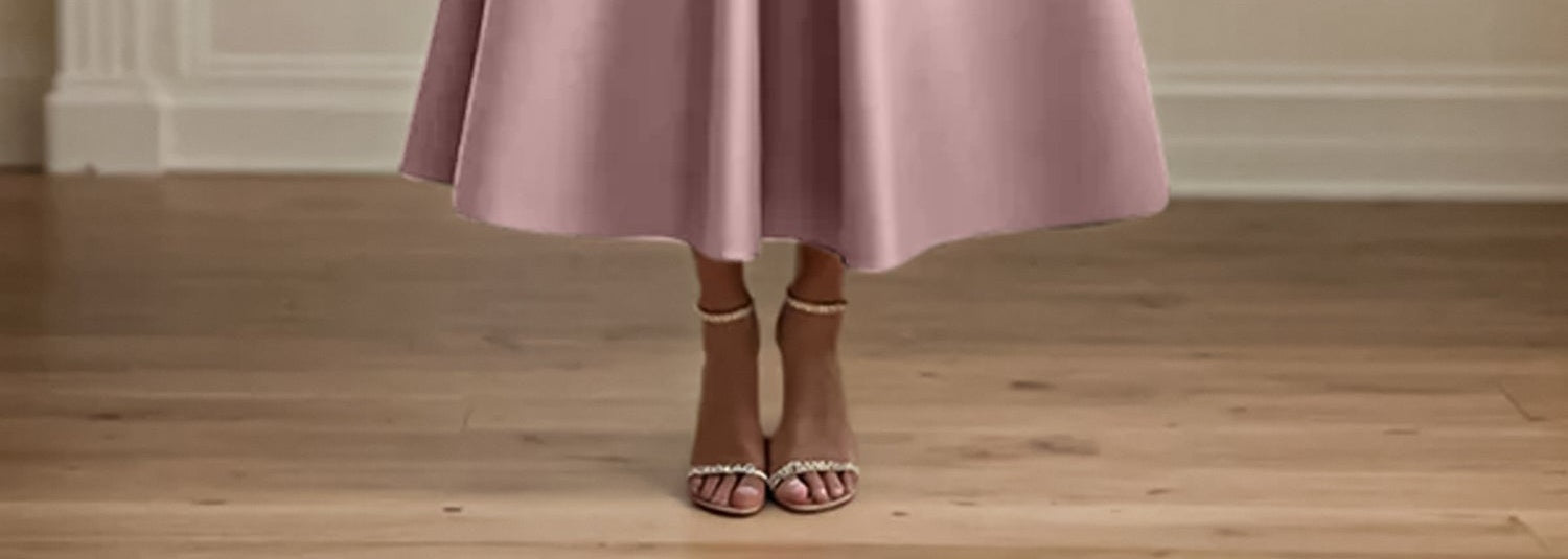 A Line Satin One Shoulder Pleated Ankle Length Mother of the Bride Dress