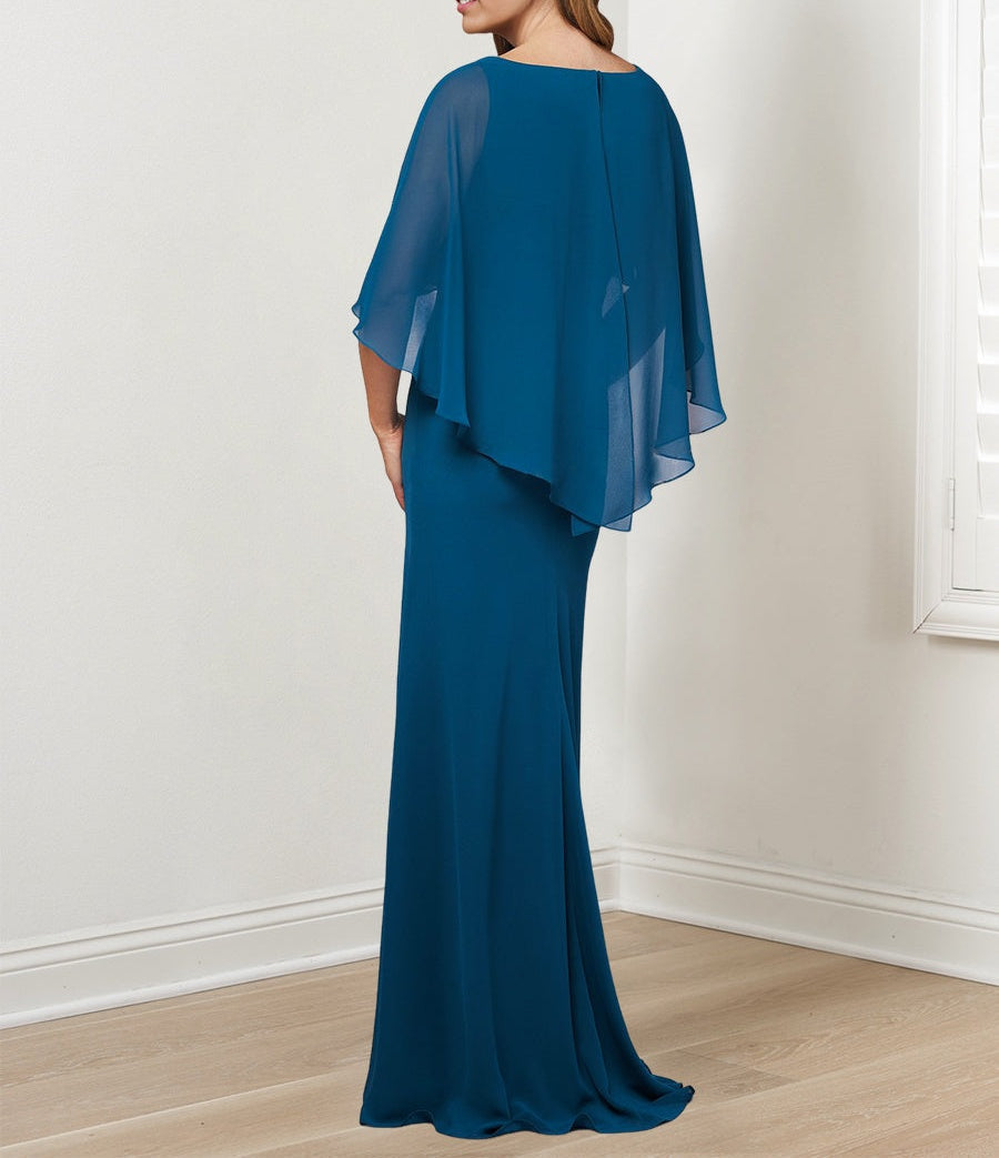 Sheath/Column Mother of the Bride Dresses with Beading