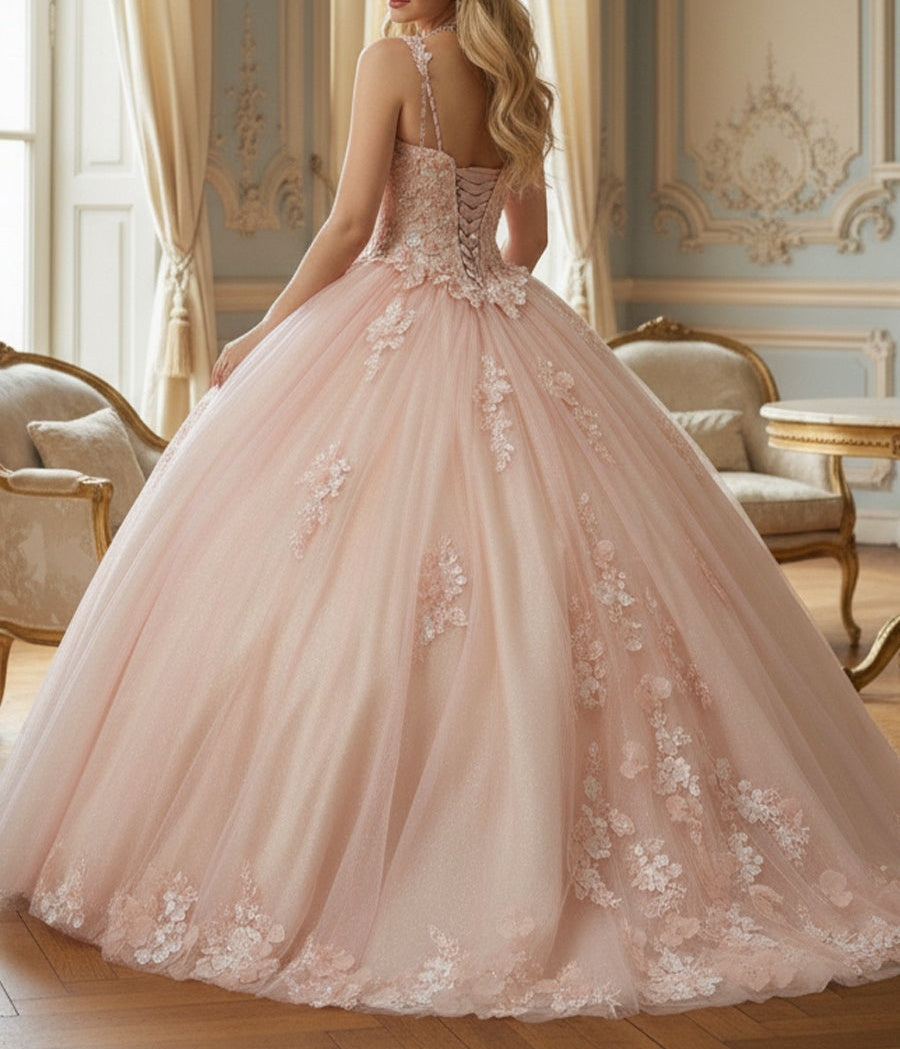 Ball Gown Off Shoulder Floor Length Quinceanera Dress for 15th Birthday