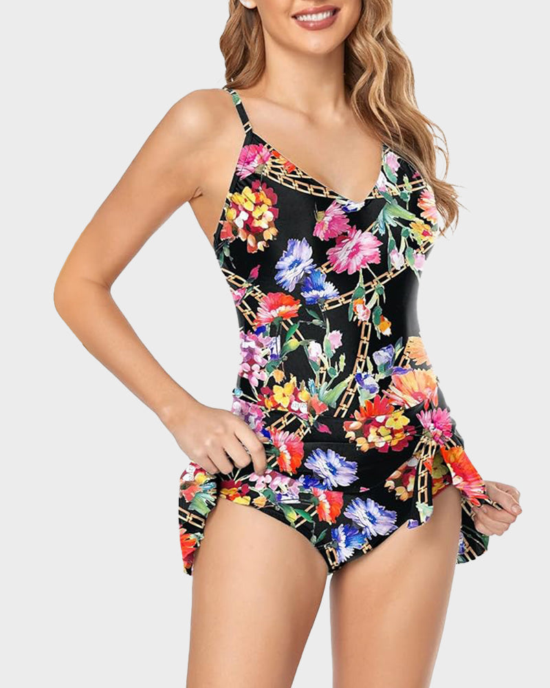 Savaviaswim - Women's Tummy Control Slim Fit One Piece Swimsuit