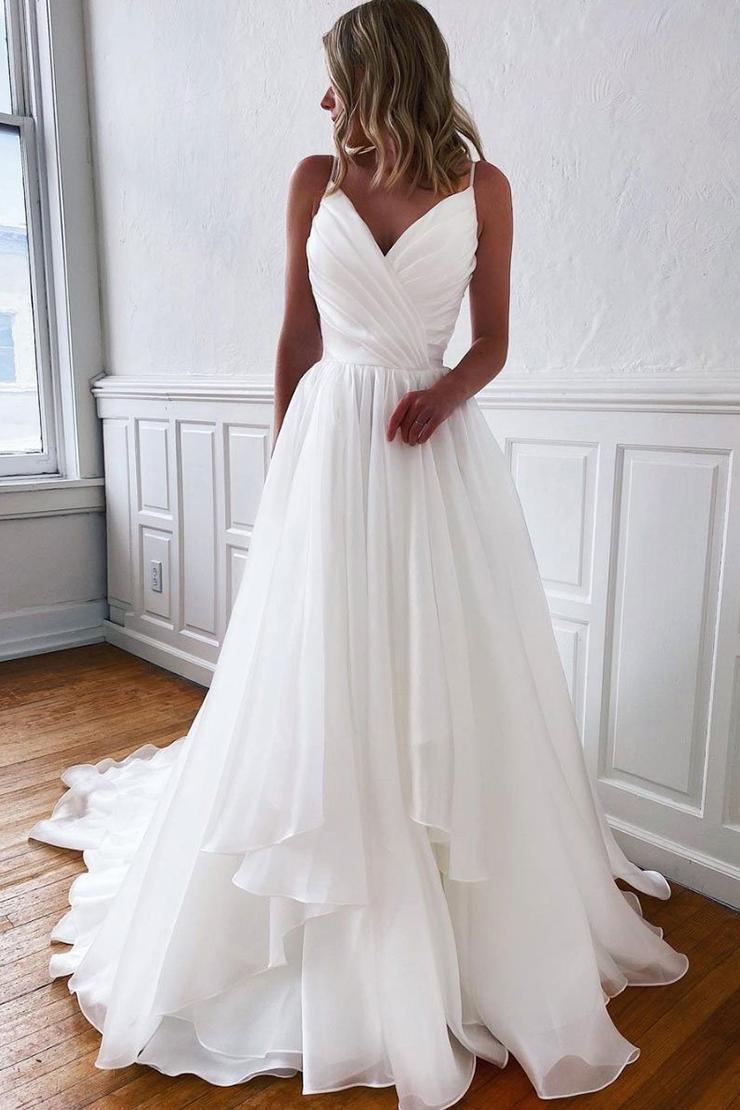 White evening fashion gown uk