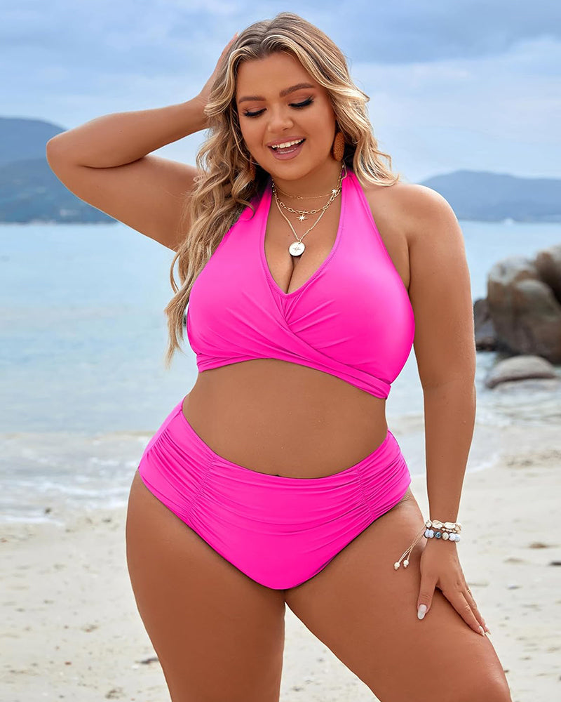 Savaviaswim - Tummy Control Bathing Suits Modest High Waisted Bikini Sets