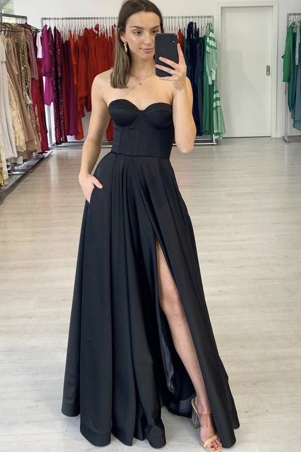 Black long prom dresses best sale