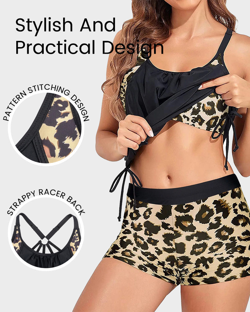 Savaviaswim - Flattering Two-Piece Tankini Swimsuit
