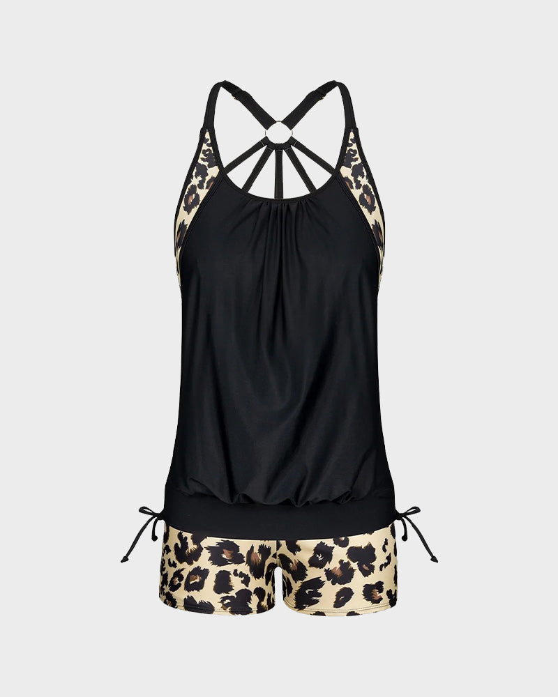 Savaviaswim - Flattering Two-Piece Tankini Swimsuit