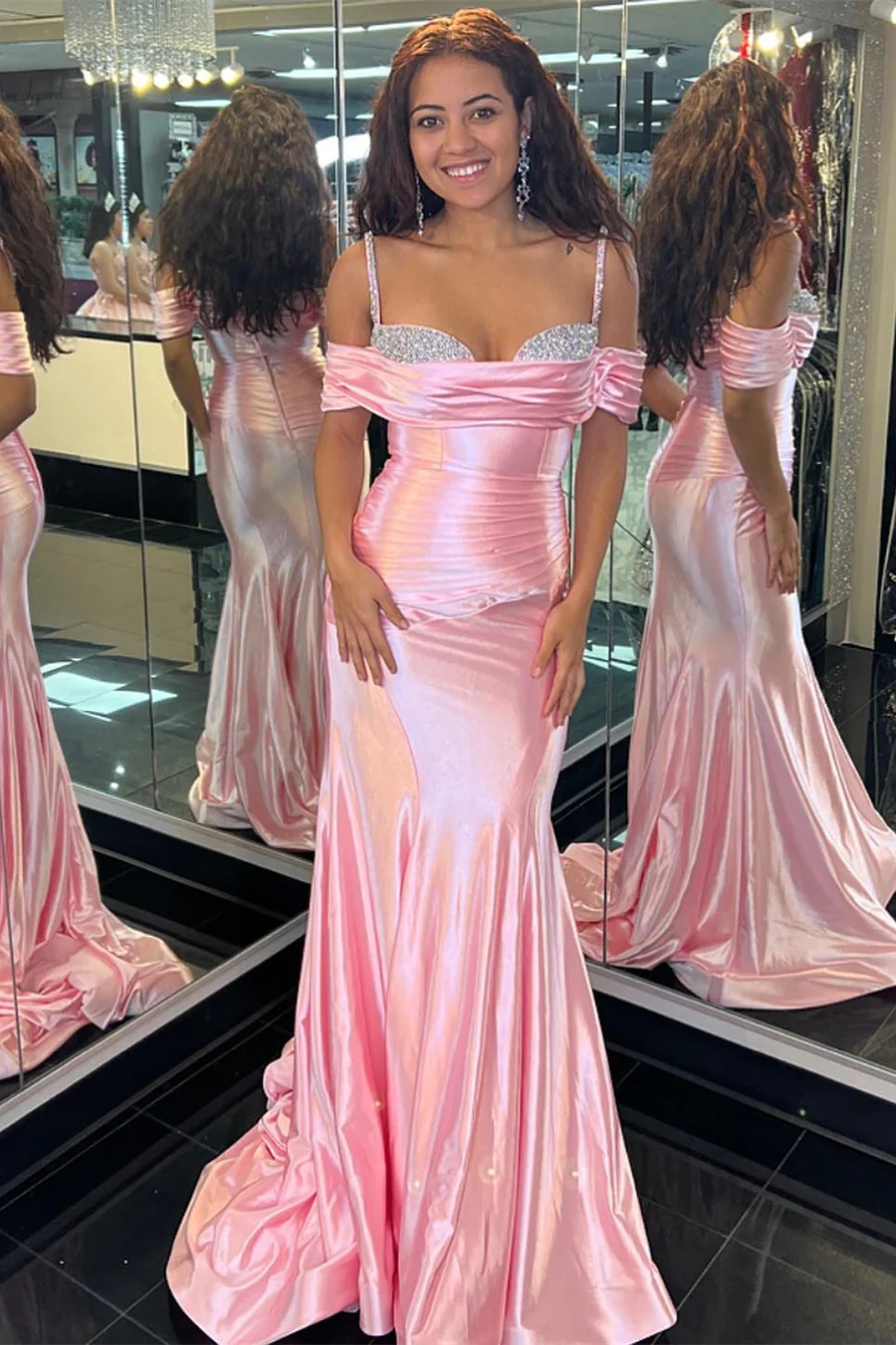 Unique Pageant Dress Sweetheart Spaghetti Straps Long Prom Dress