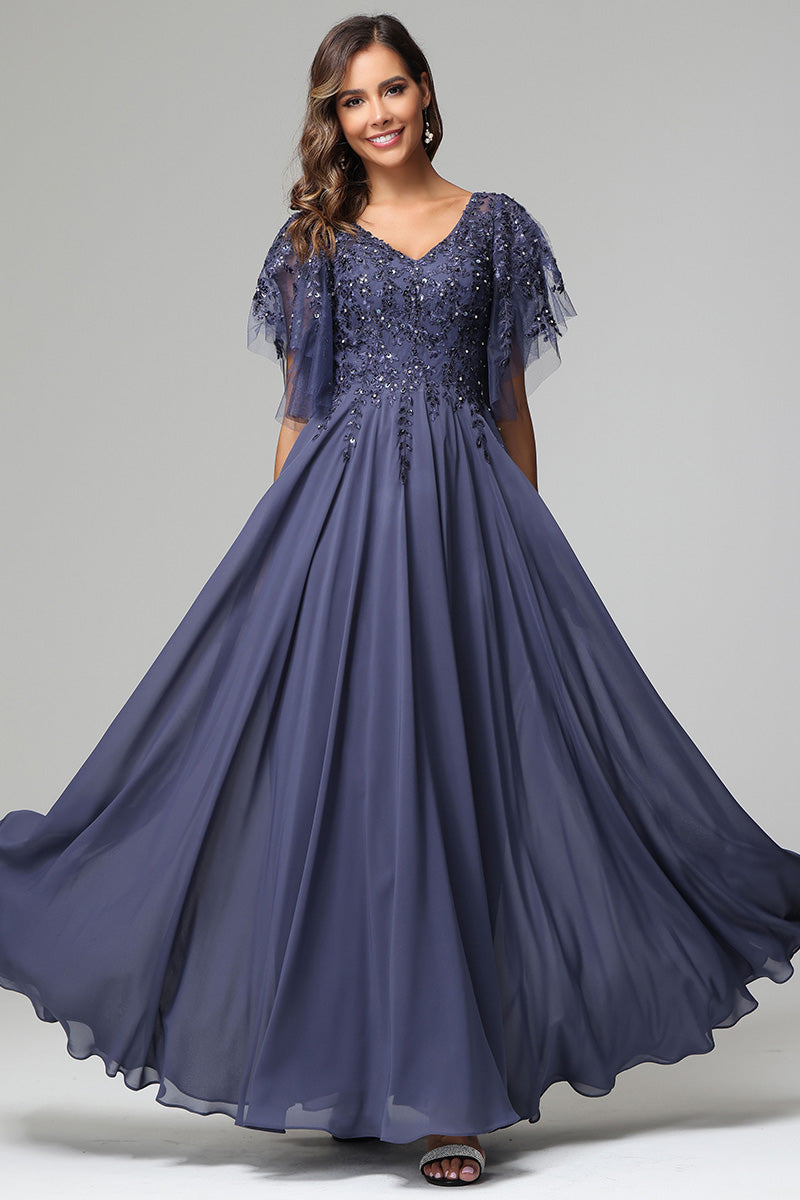 Short sleeve prom dress online