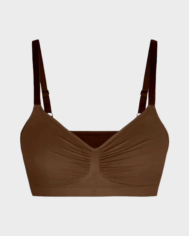 Savaviaswim Women's Full Coverage Non-Padded Wireless Sculpt Bra