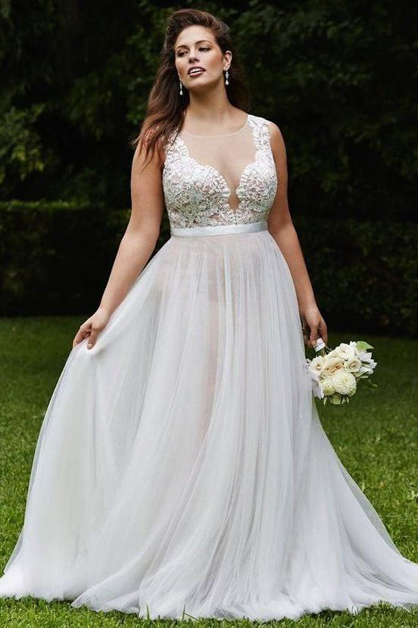 Cheap beach wedding dresses plus size hotsell