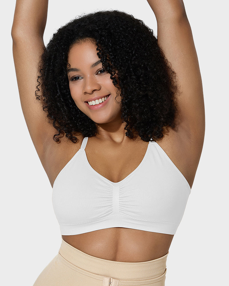 Savaviaswim Women's Full Coverage Non-Padded Wireless Sculpt Bra