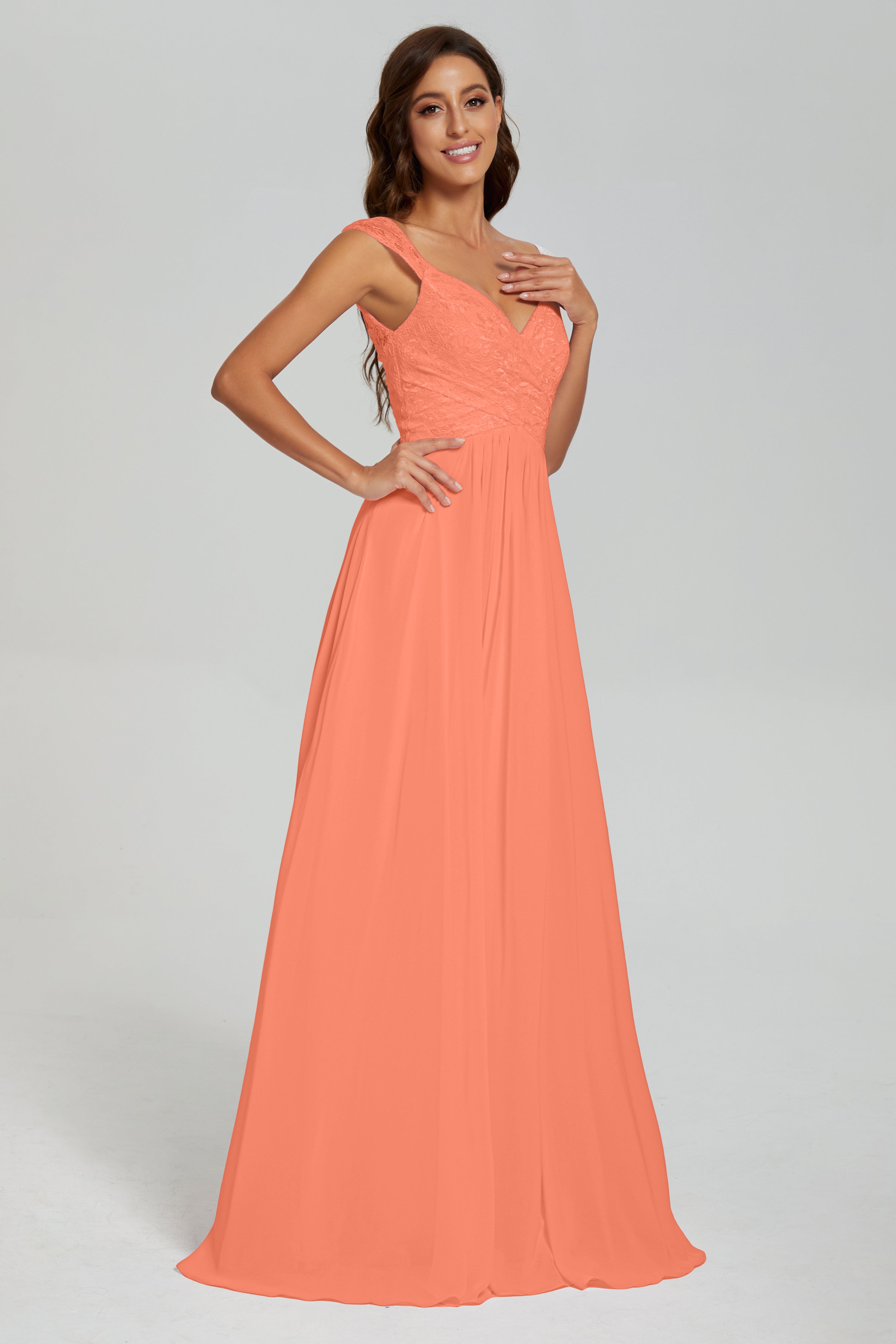 Backless Pleating Chiffon Prom Dresses