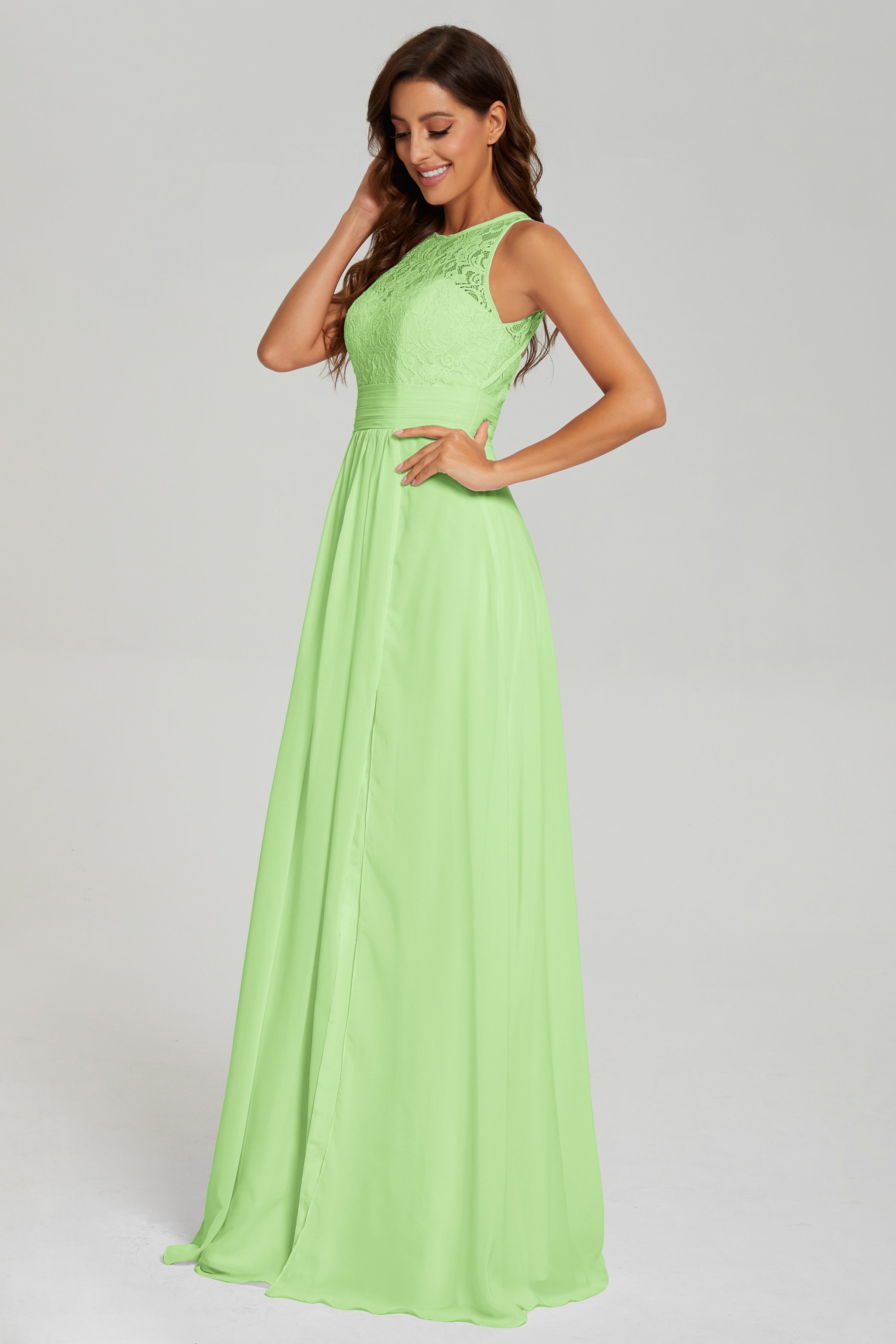 Open Back Sheath Long Prom Dresses