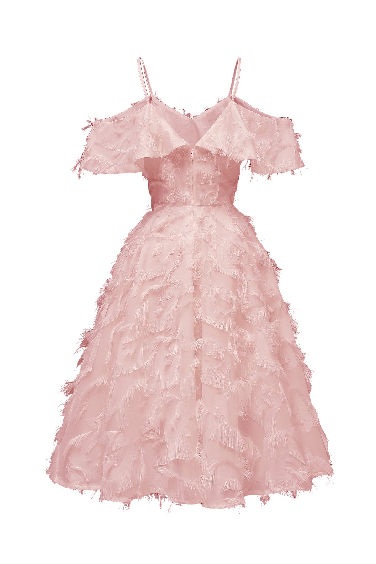 A-line Tassel Spaghetti Straps Vintage Dresses