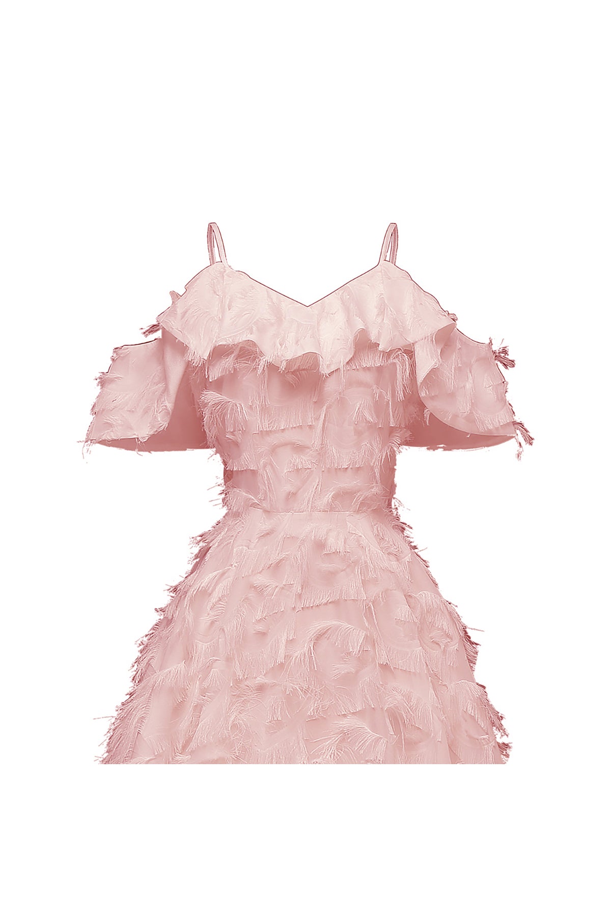 A-line Tassel Spaghetti Straps Vintage Dresses