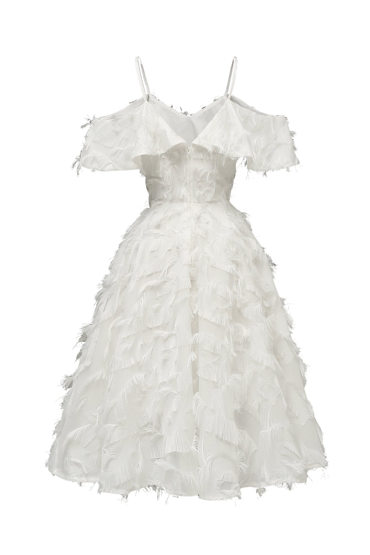 A-line Tassel Spaghetti Straps Vintage Dresses