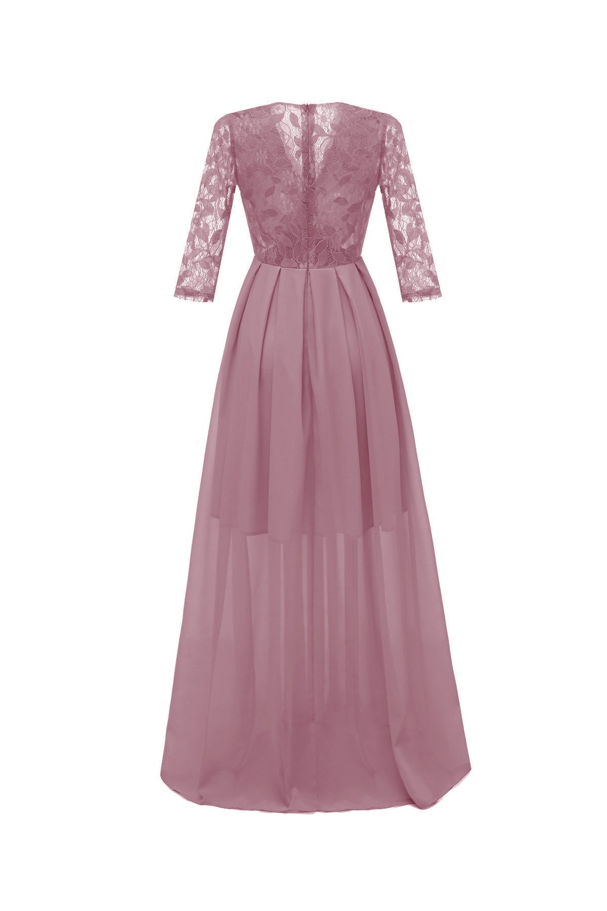 A-line Zipper 3/4 Sleeve Vintage Dresses