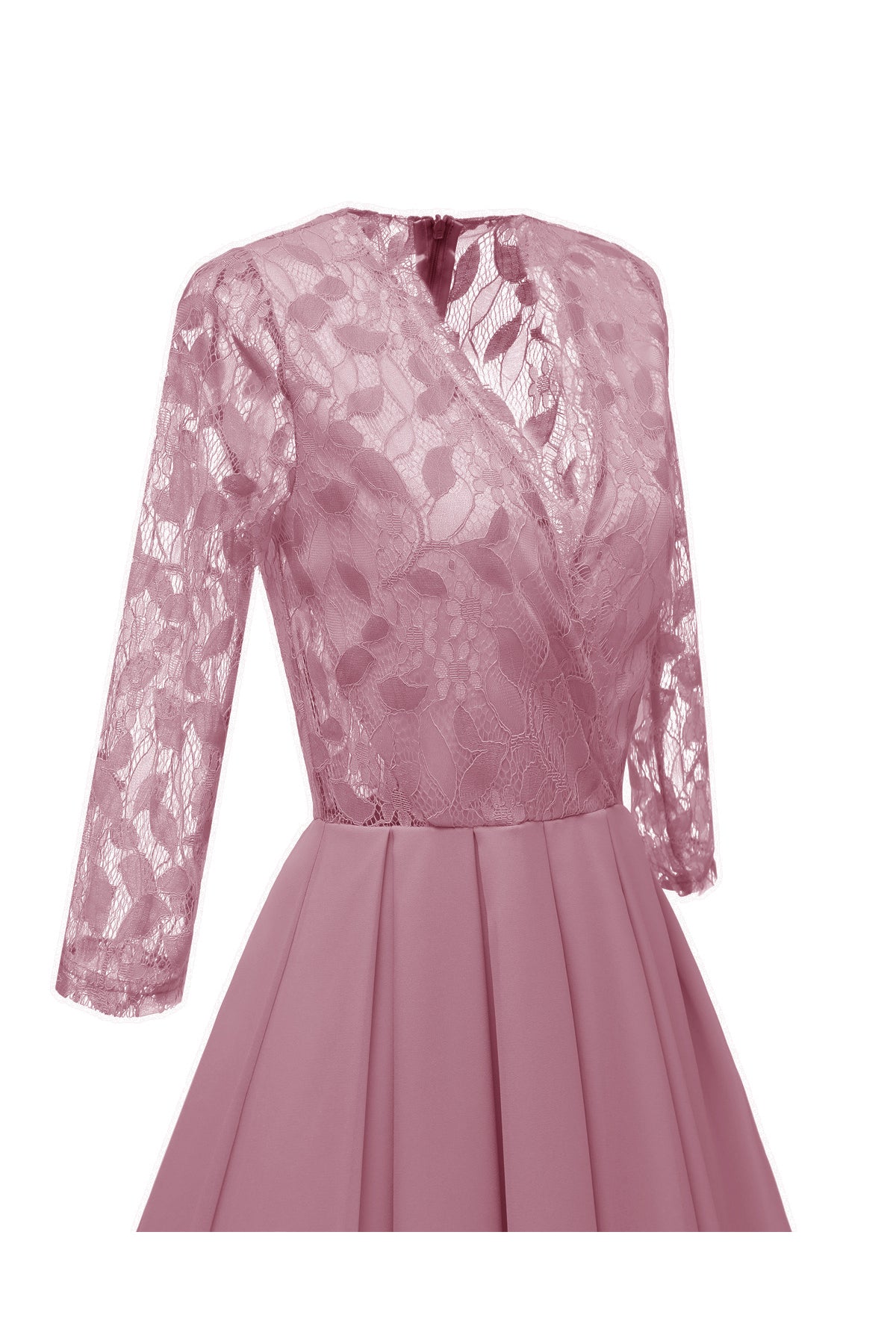 A-line Zipper 3/4 Sleeve Vintage Dresses