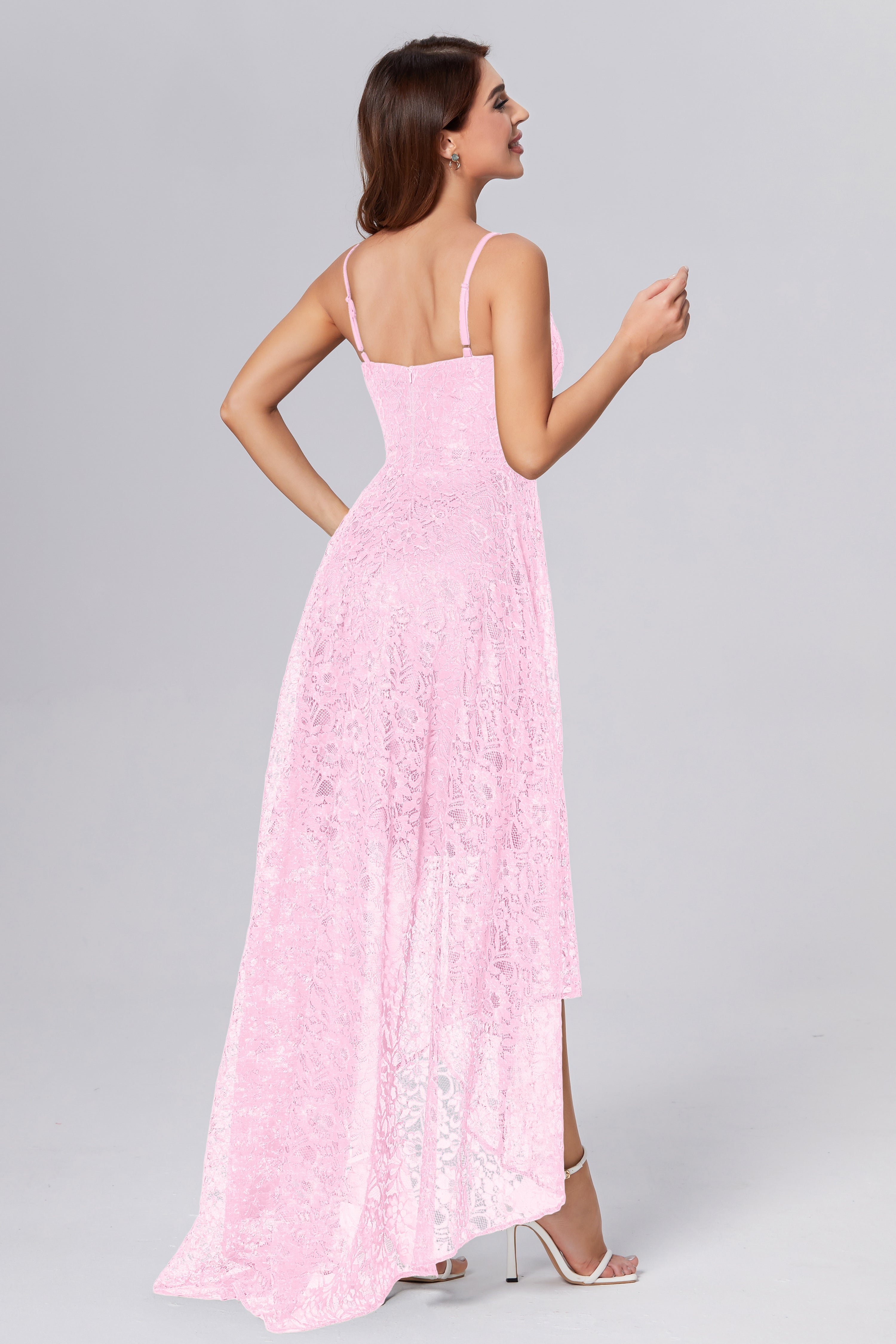 High Low Lace Prom Dresses