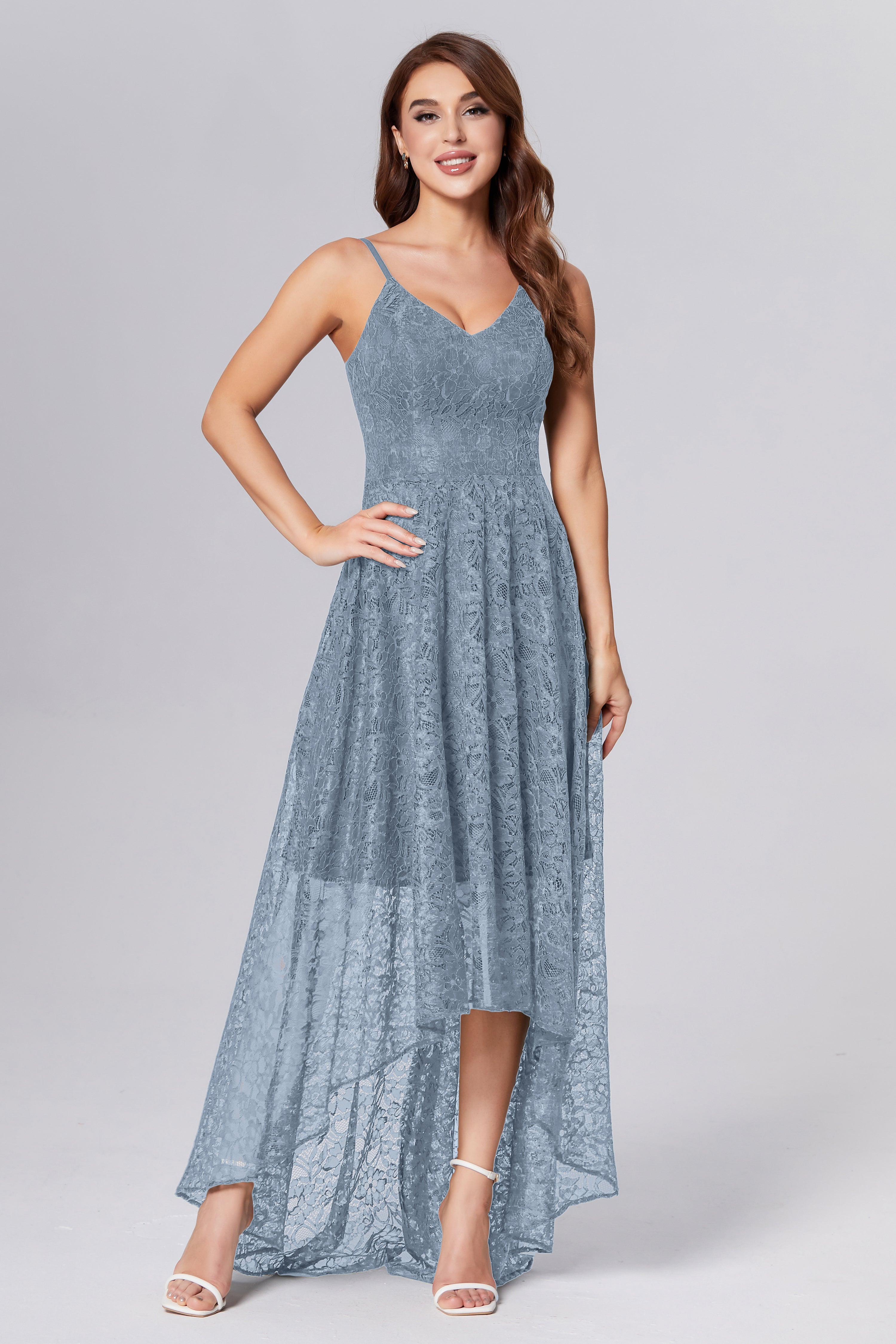 High Low Lace Prom Dresses