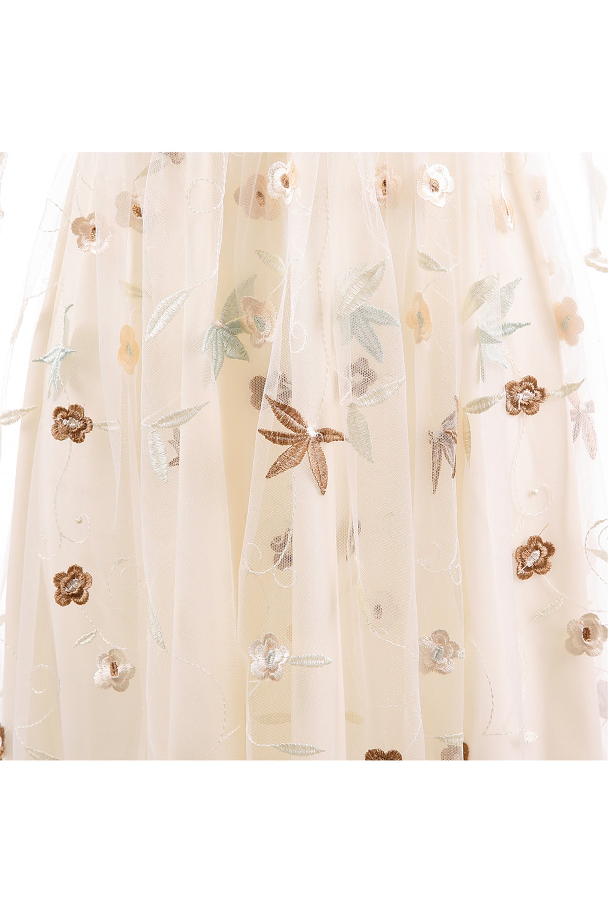 Illusion Open Back Embroidery Homecoming Dresses