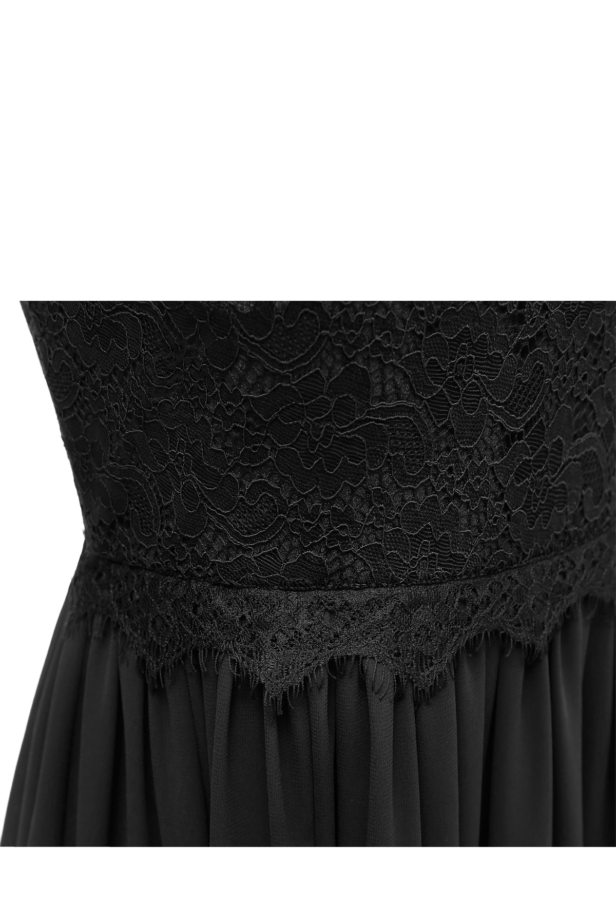Lace Chiffon Spaghetti Straps Homecoming Dresses