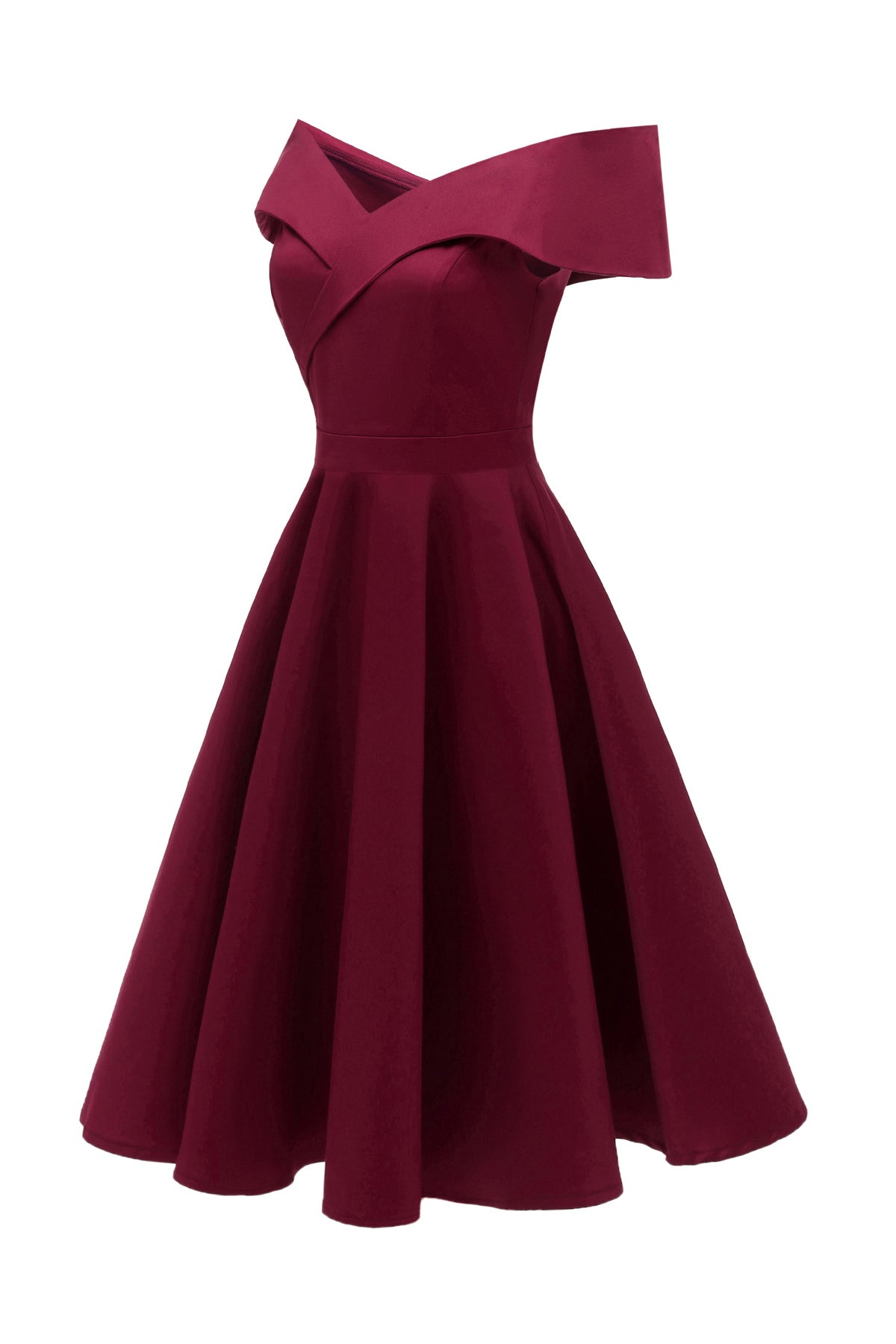 Off the Shoulder A-line Cotton Vintage Dresses