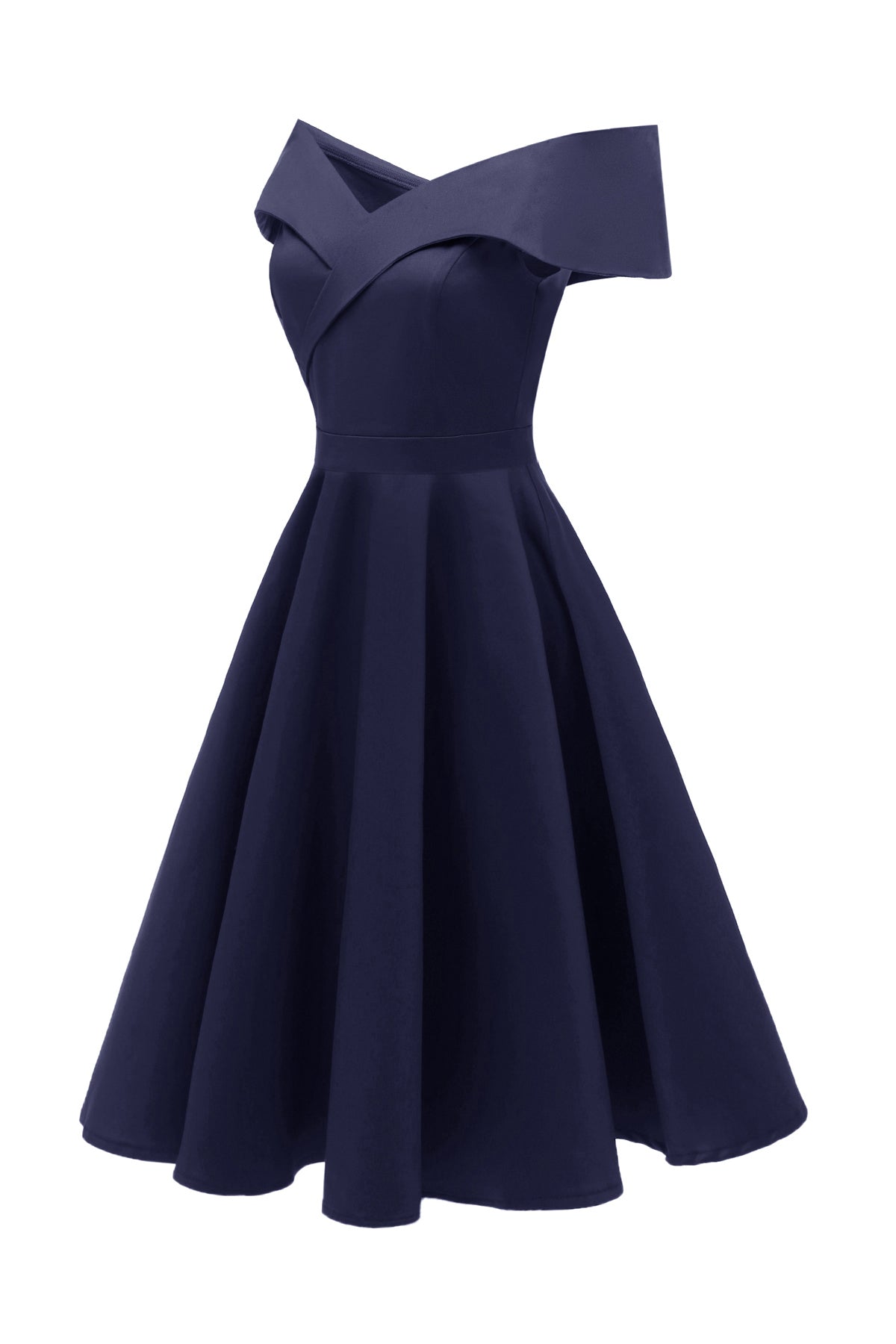 Off the Shoulder A-line Cotton Vintage Dresses