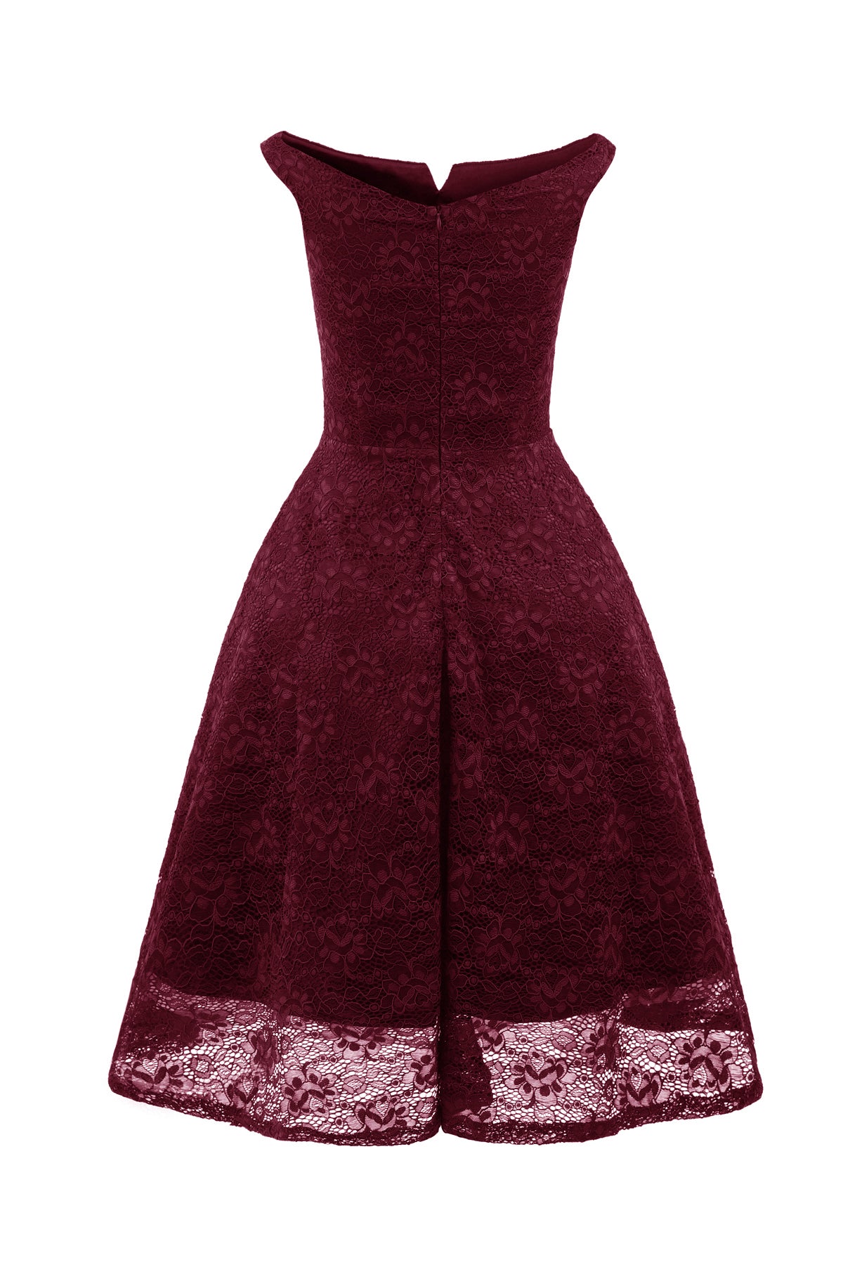 Off the Shoulder A-line Zipper Vintage Dresses