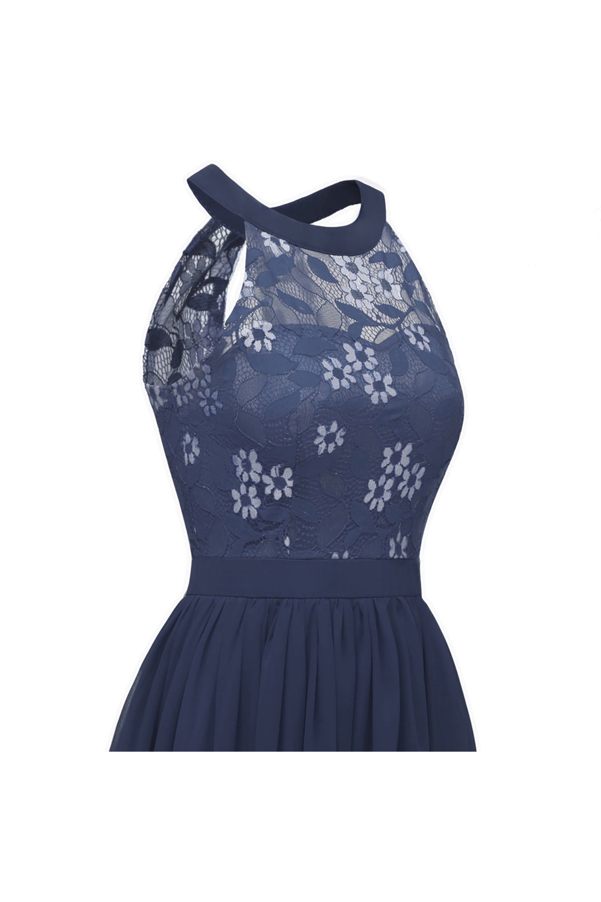 Open Back Halter Sleeveless Vintage Dresses