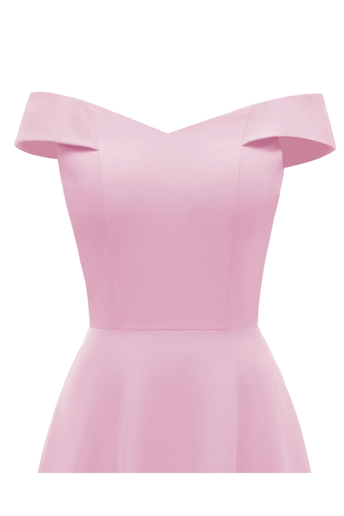 Satin A-line Off the Shoulder Vintage Dresses