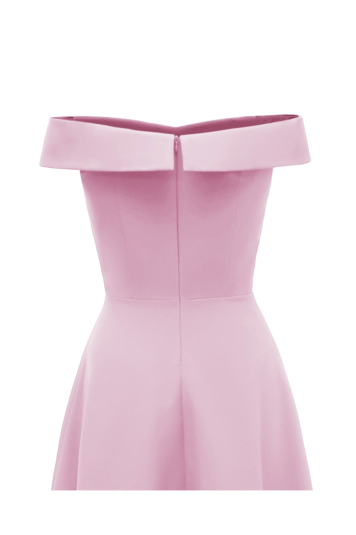 Satin A-line Off the Shoulder Vintage Dresses