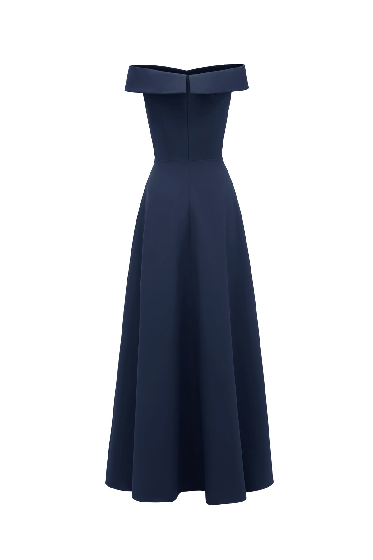 Satin A-line Off the Shoulder Vintage Dresses