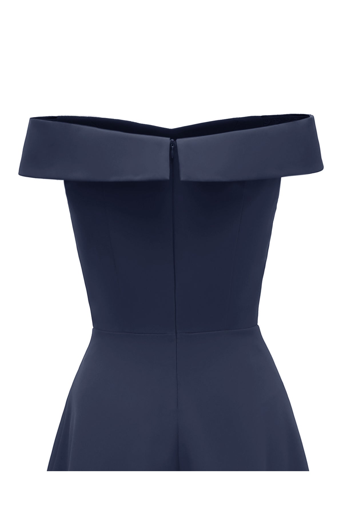 Satin A-line Off the Shoulder Vintage Dresses