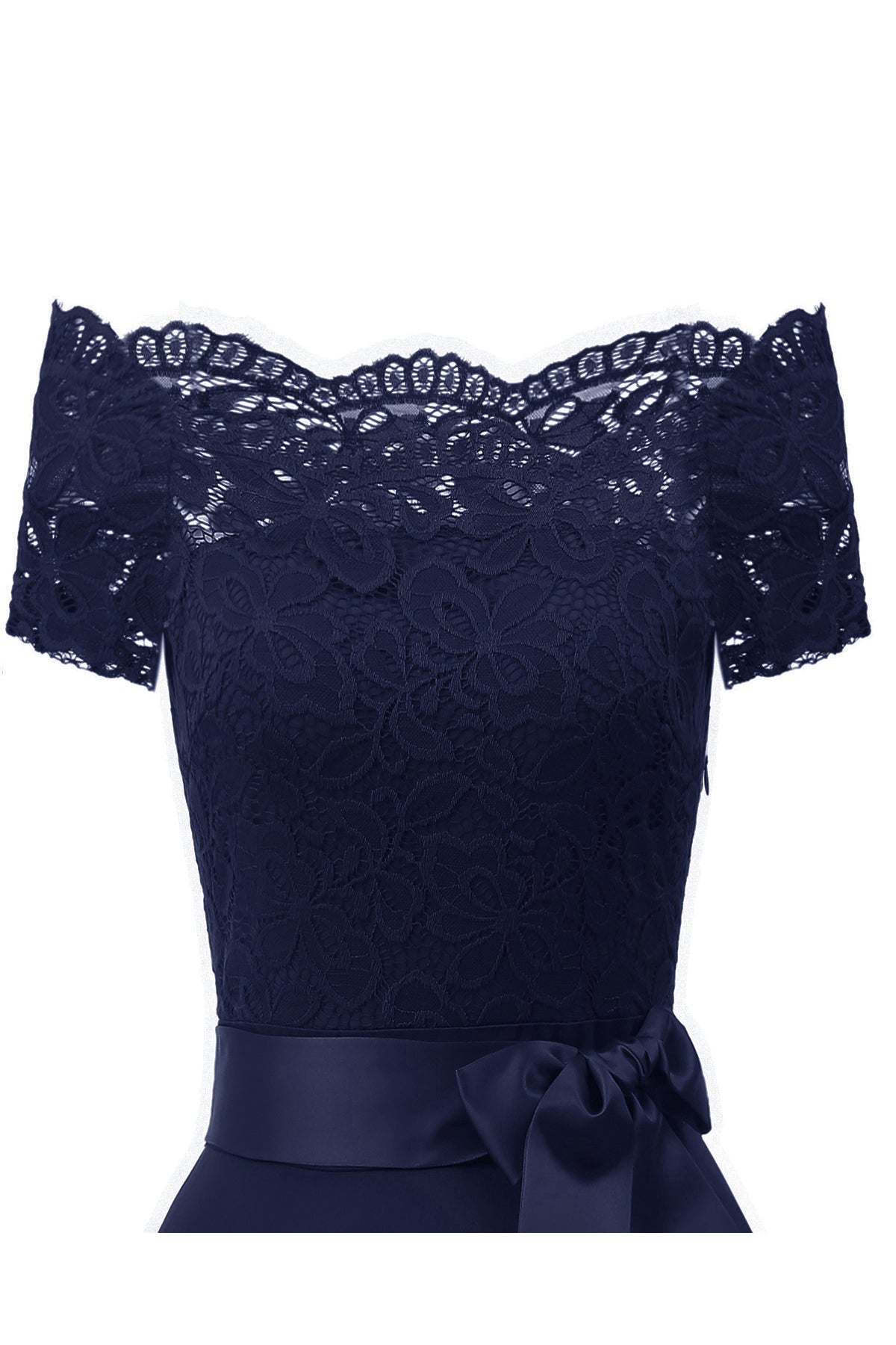 Side Zipper A-line Short Sleeve Vintage Dresses