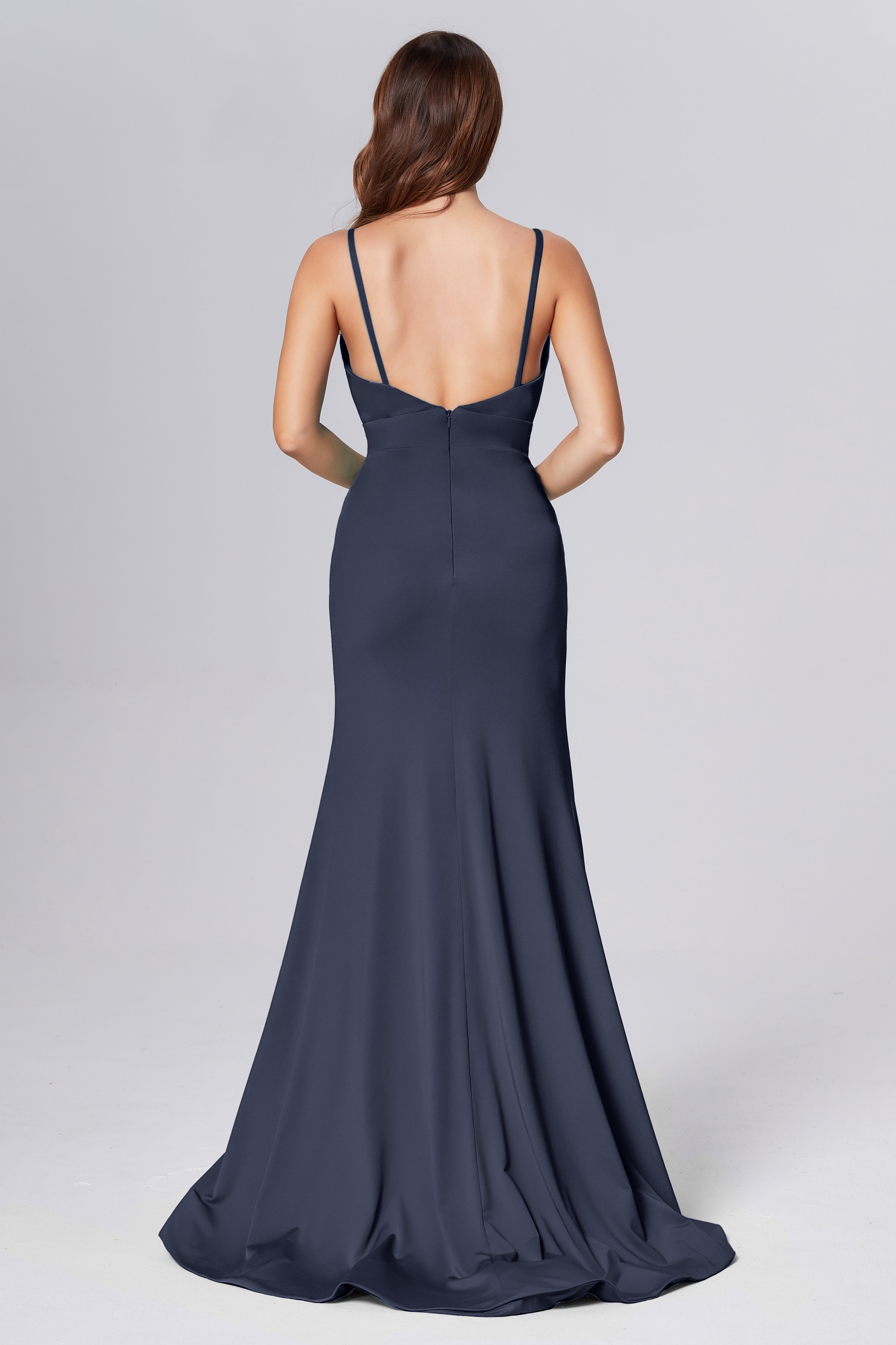 Spaghetti Straps Mermaid Spandex Prom Dresses