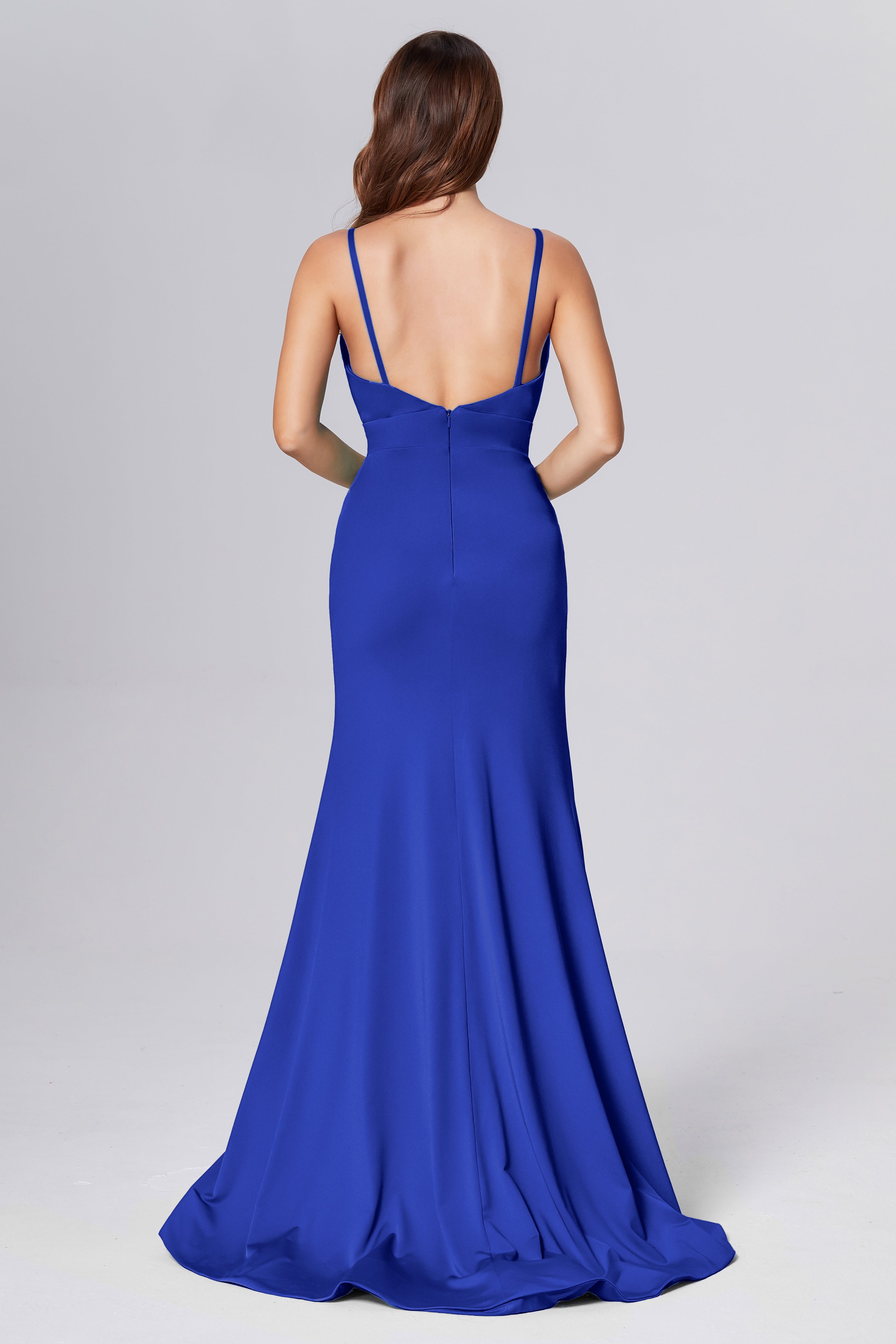 Spaghetti Straps Mermaid Spandex Prom Dresses