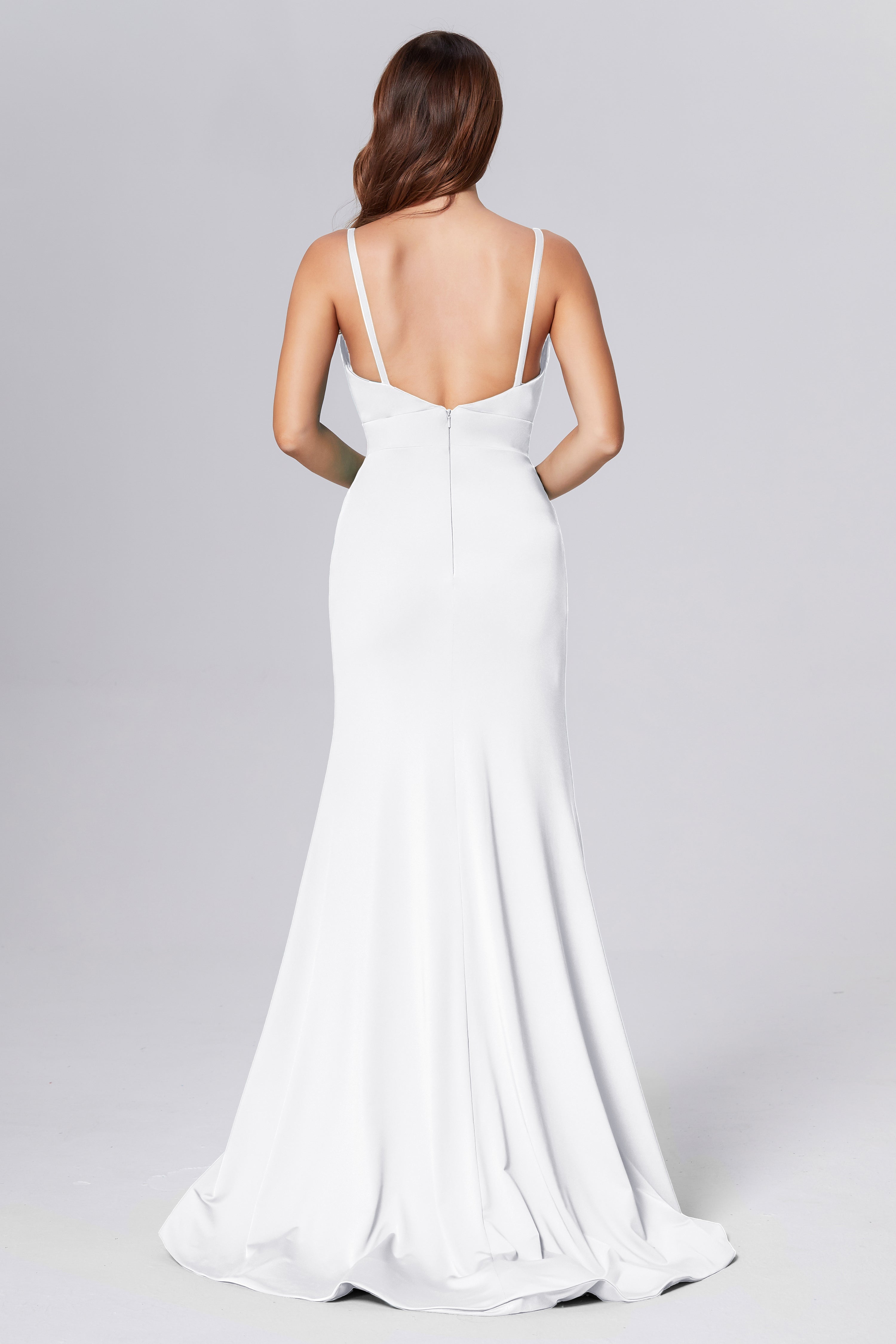 Spaghetti Straps Mermaid Spandex Prom Dresses