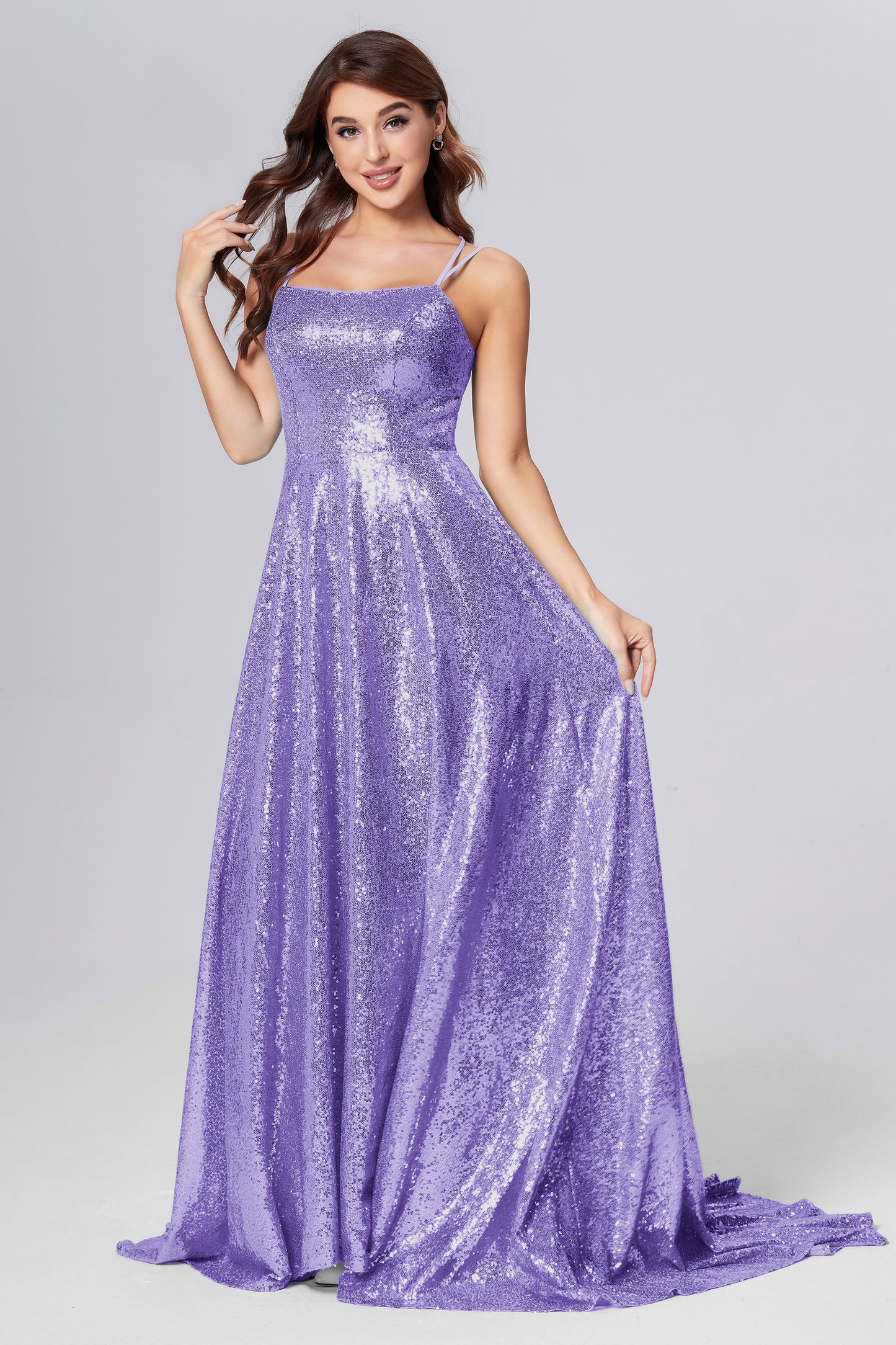 Sweetheart Sequins Prom Dresses with Pockets