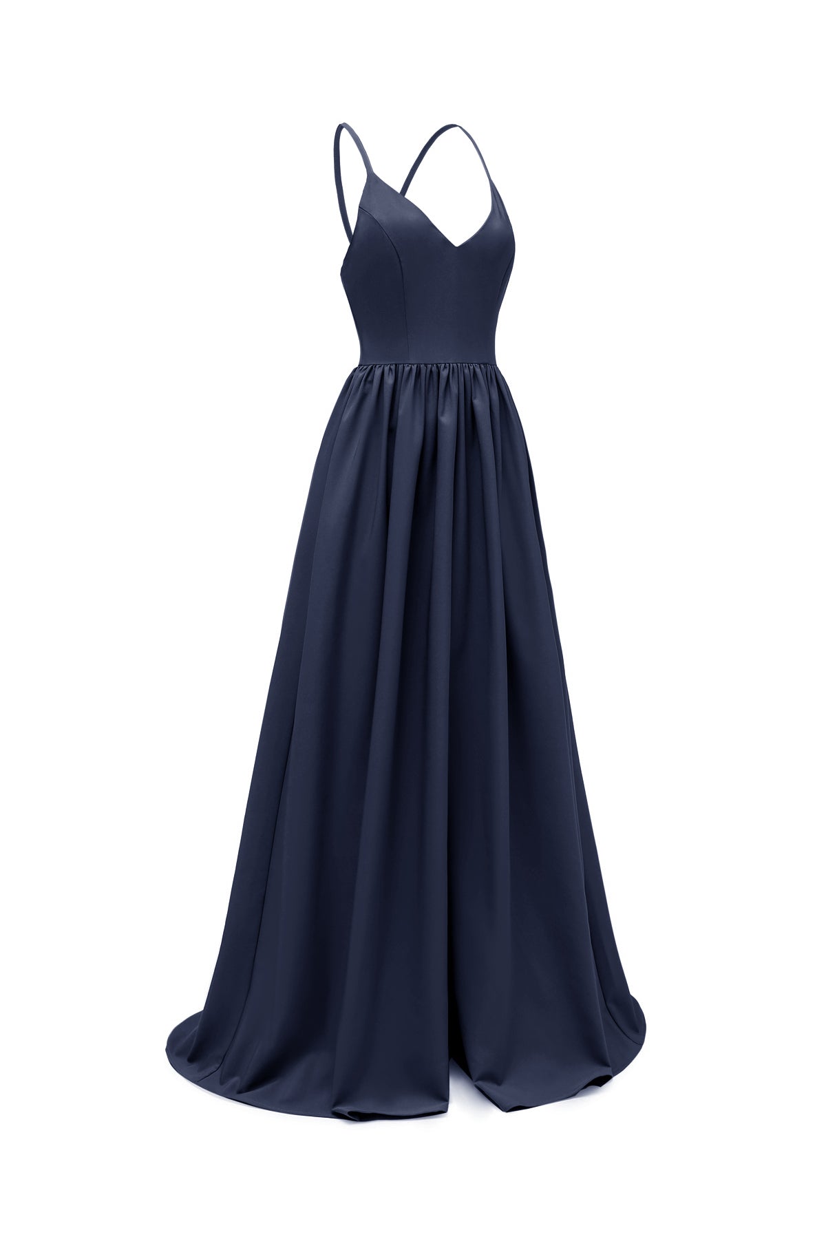 V-neck Criss Cross Spaghetti Straps Vintage Dresses