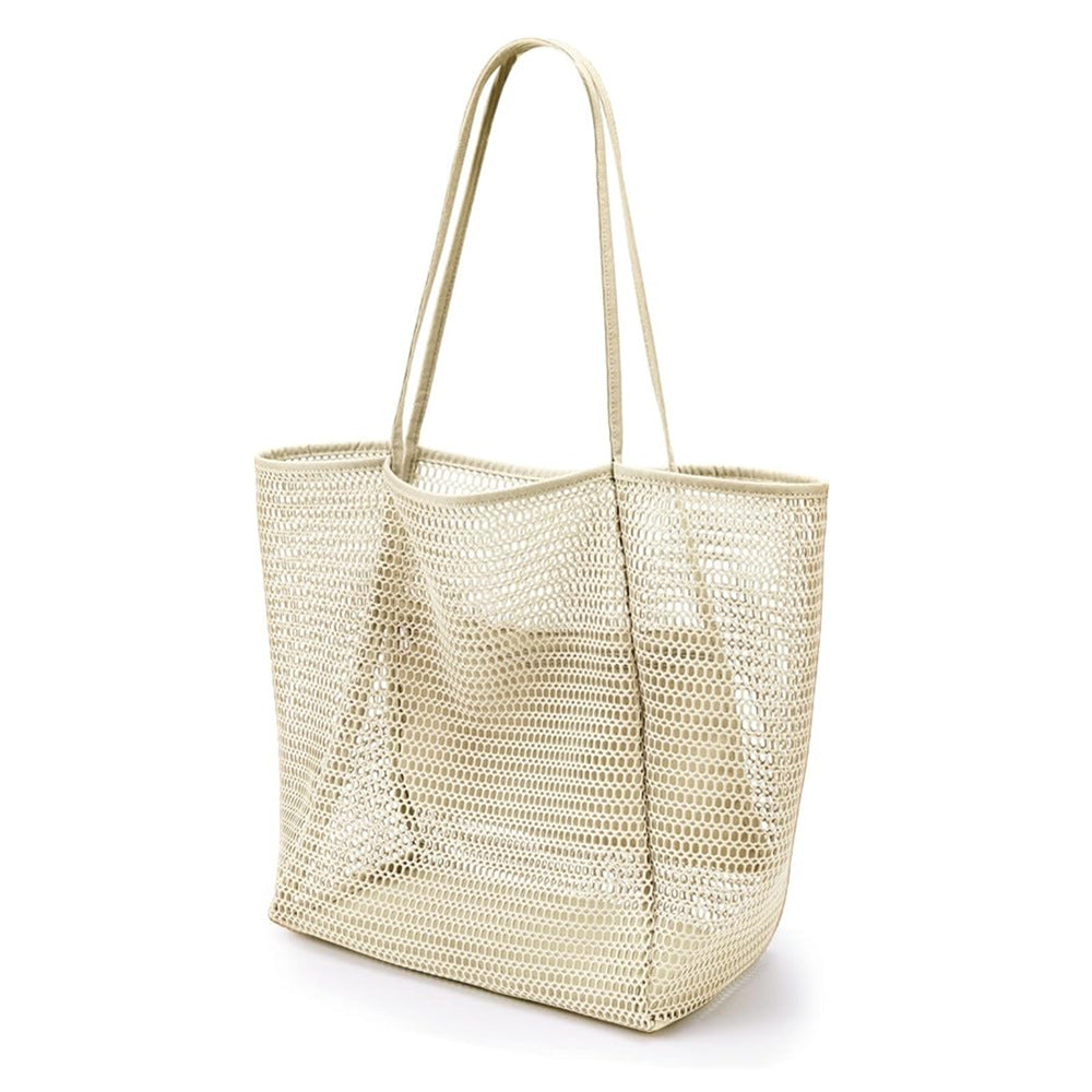 🔥Women's Swimming Beach Bag Portable One Shoulder Storage Bag Crossbody Bag Versatile Mesh Bag