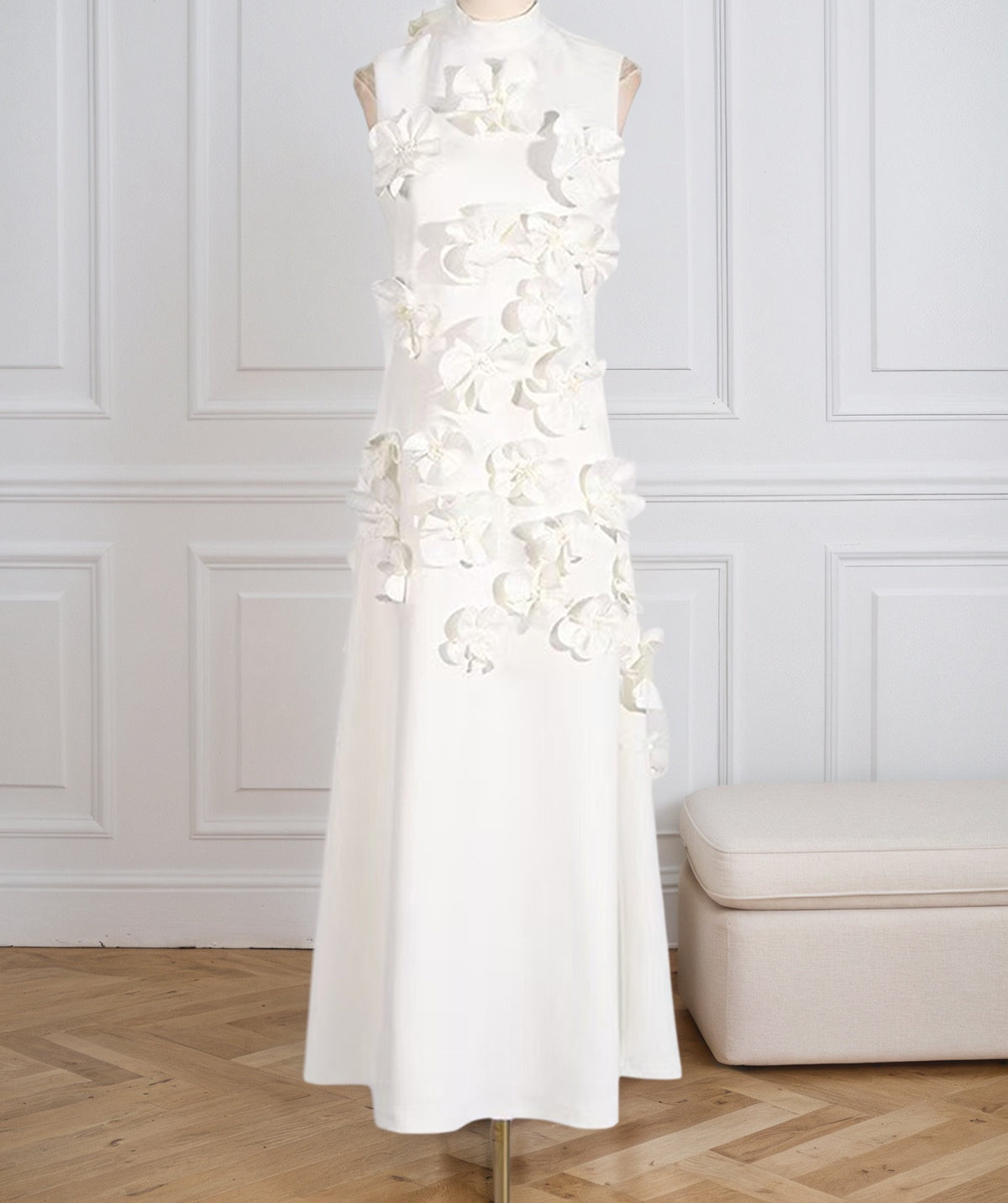 Hank Flower Embellished Maxi Dress