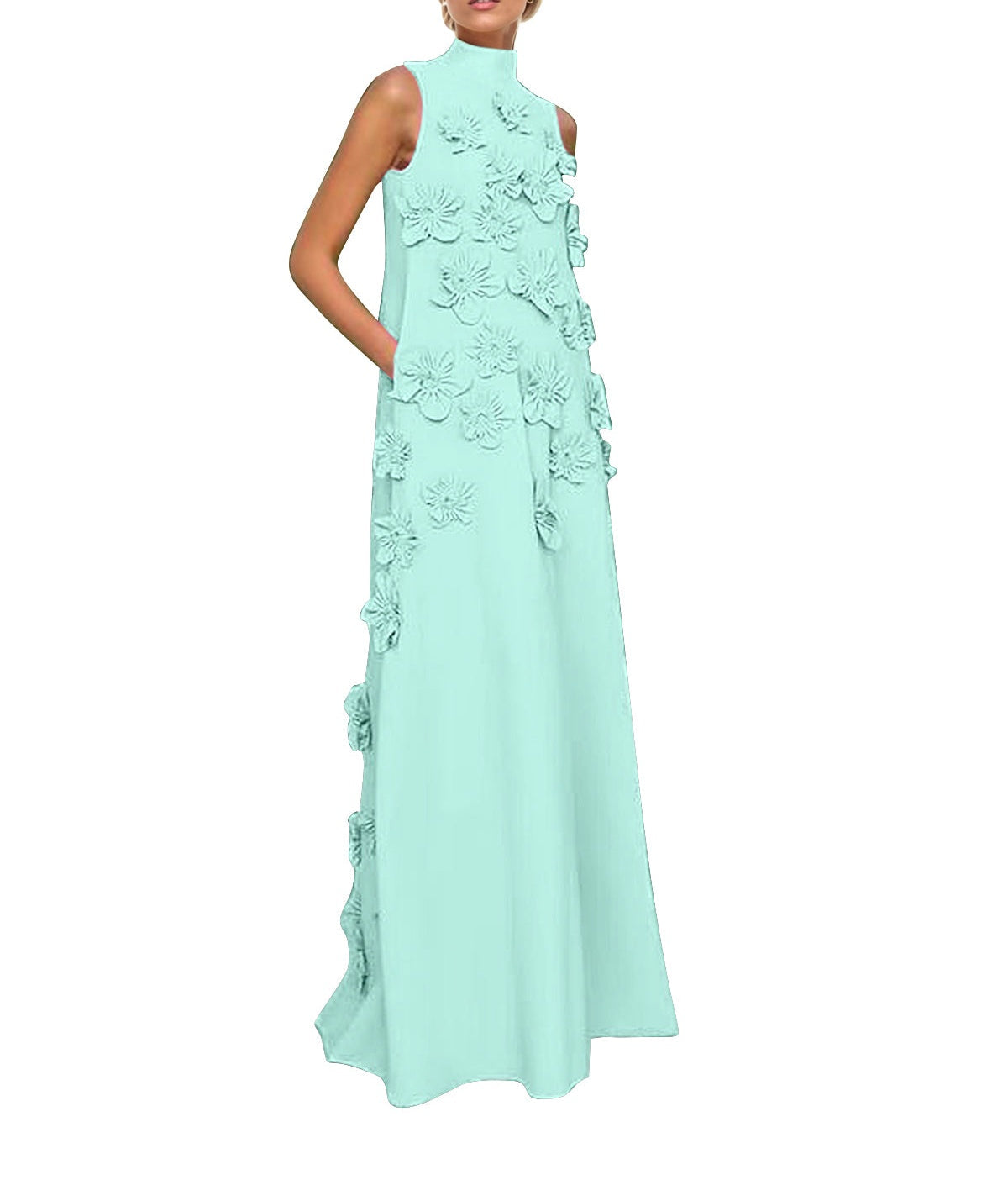Hank Flower Embellished Maxi Dress