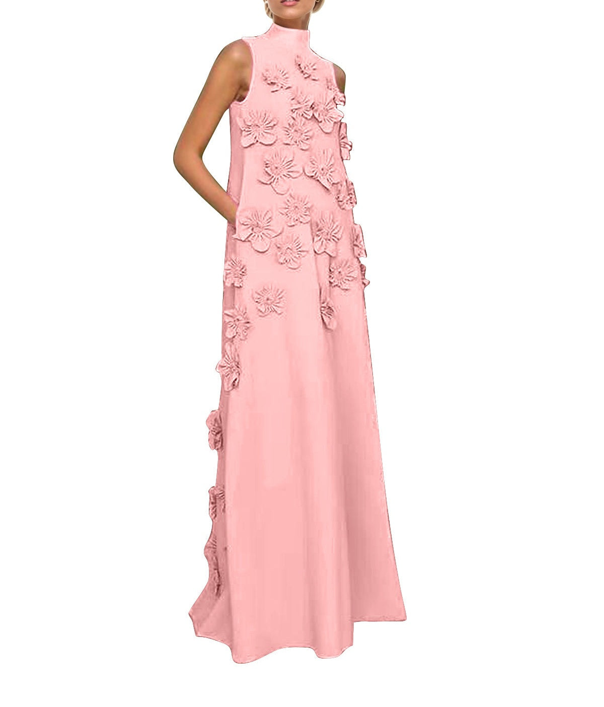 Hank Flower Embellished Maxi Dress