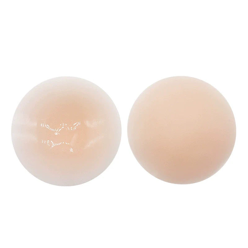 Nipple Cover - Sticky Adhesive Silicone Nipple Pasties - Reusable Pasty Nipple Covers for Women with Travel Box