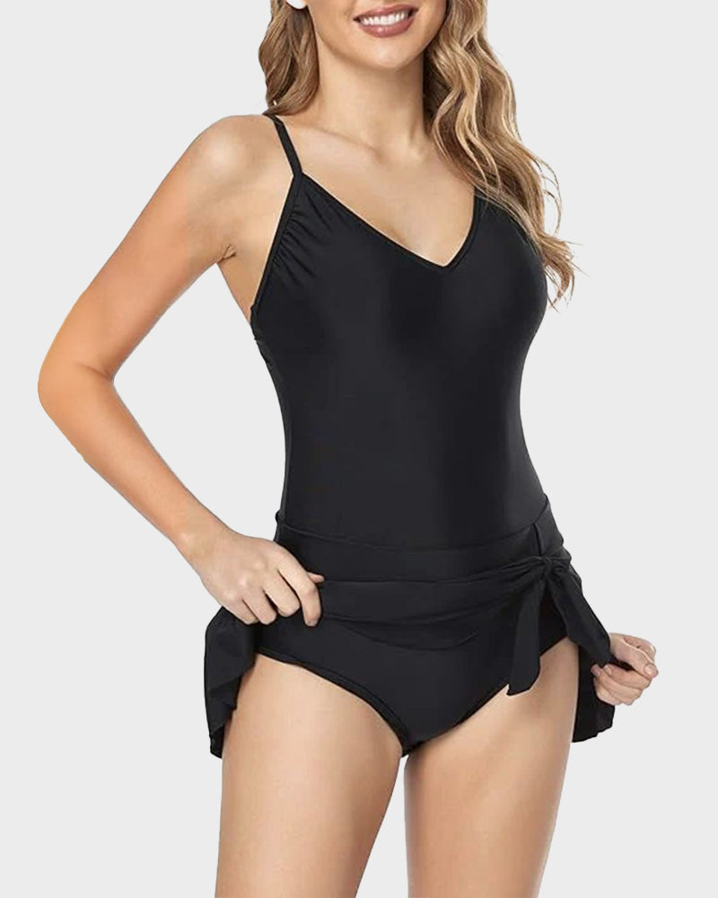 Savaviaswim - Women's Tummy Control Slim Fit One Piece Swimsuit