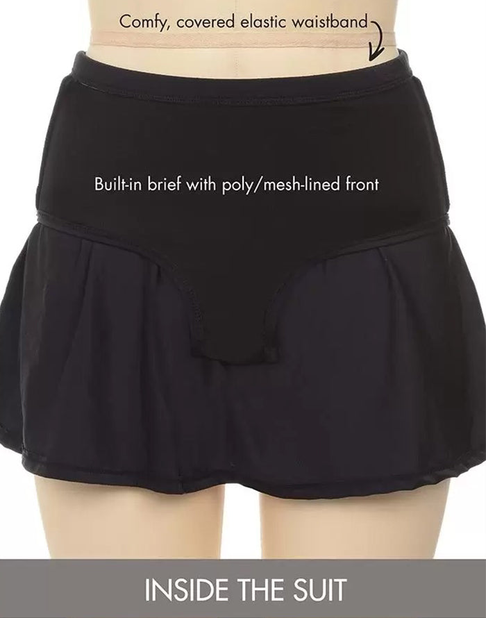 Savaviaswim - Chlorine Resistant Side Slit Swim Skirt