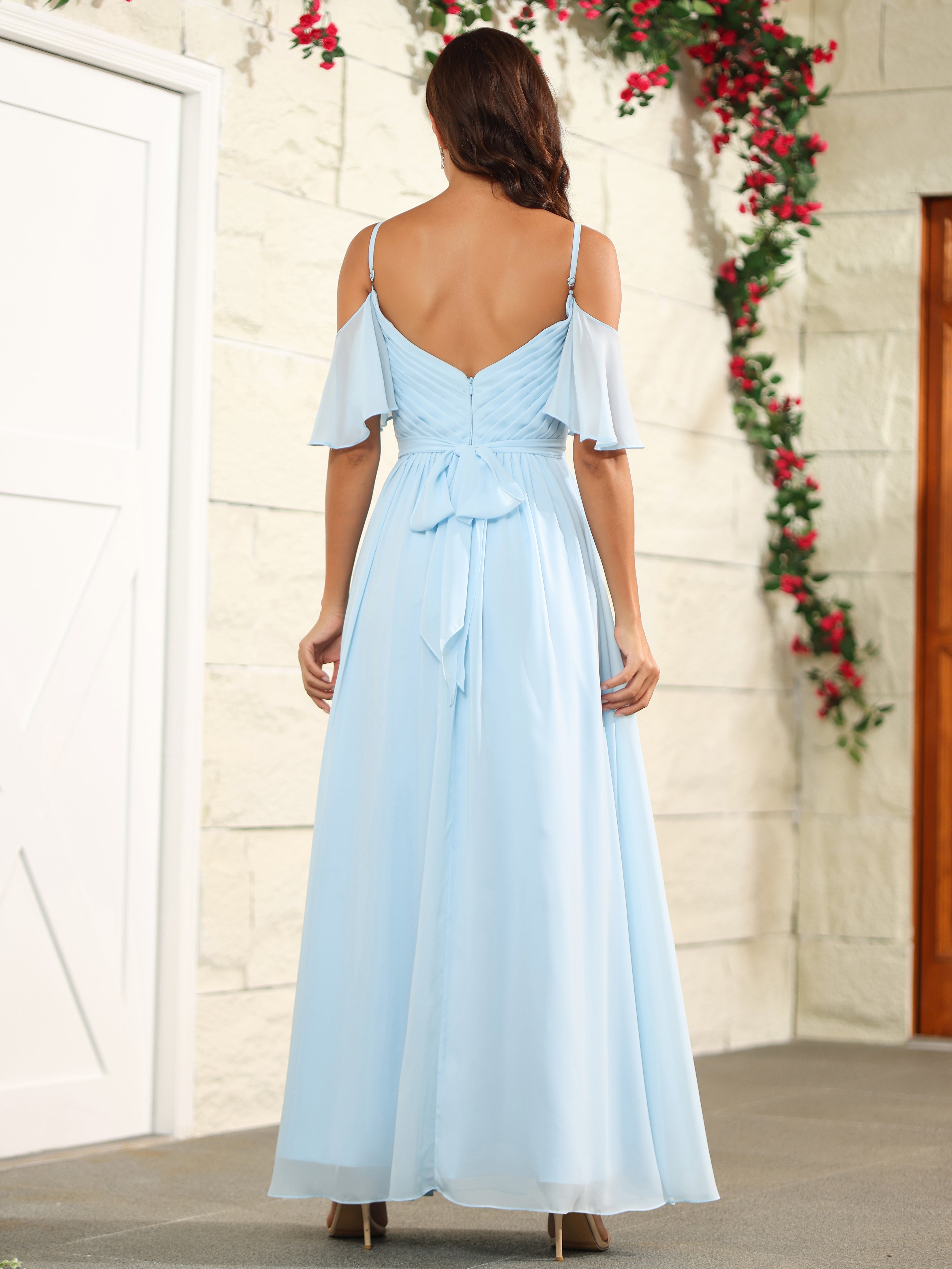 Chiffon summer wedding guest dresses best sale