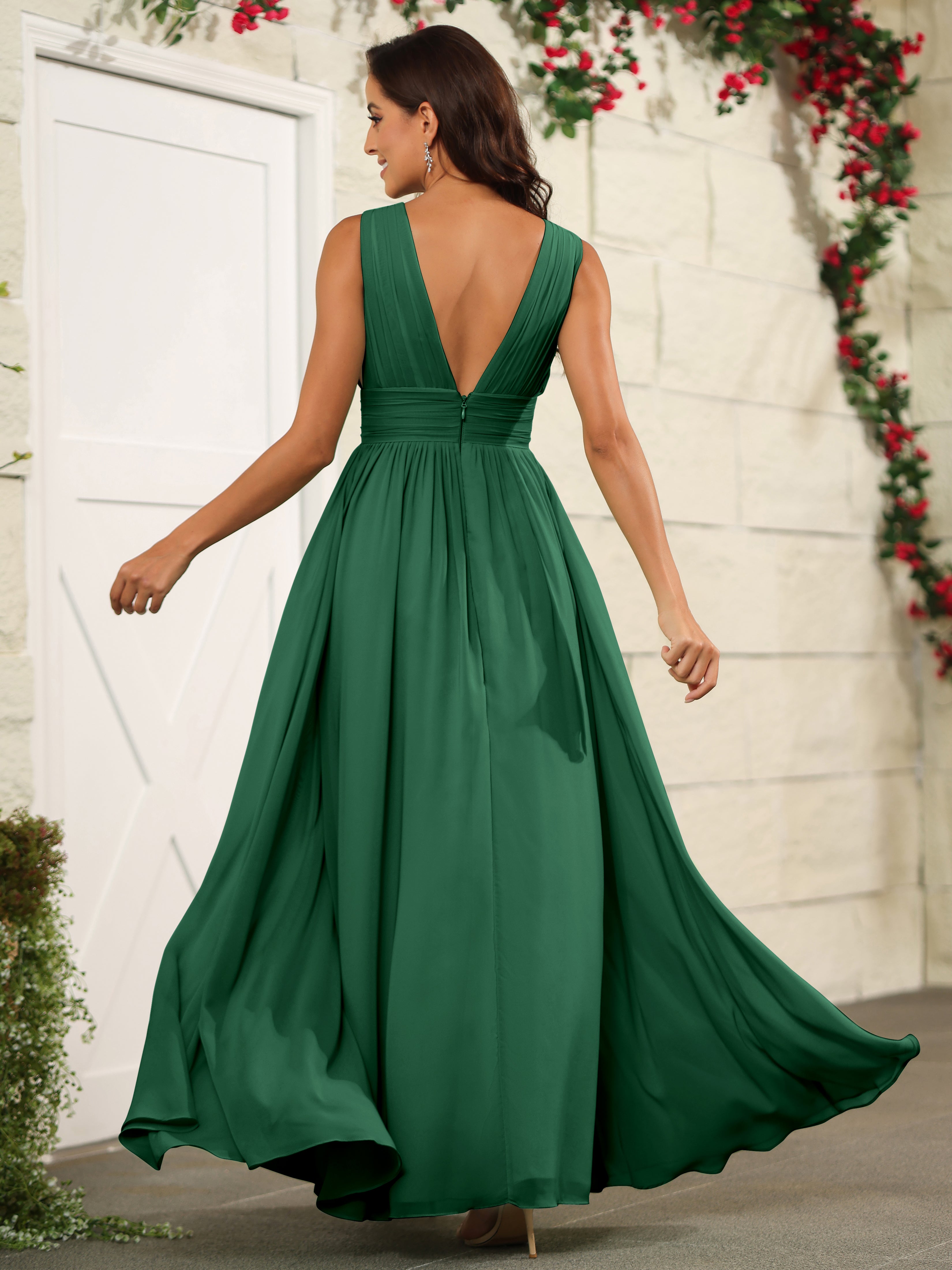 Hunter green bridesmaid dresses uk best sale