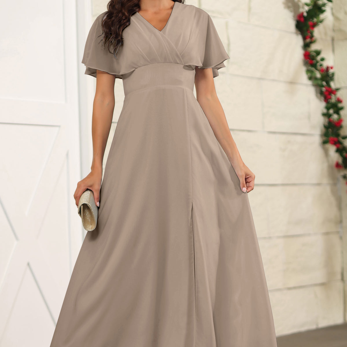 taupe bridesmaid dresses short Color Inspo | Taupe